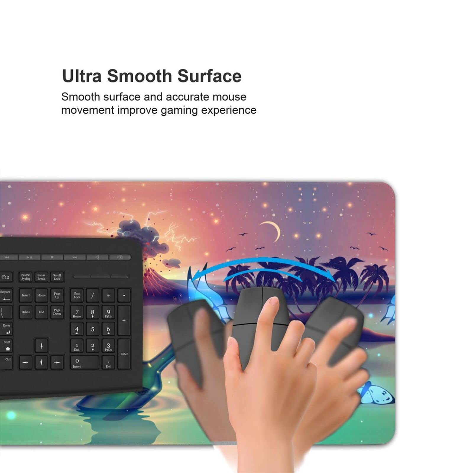 Fantasy Landscape Large Mouse Pad - Extended Gaming Mouse Mat with Nature Design for Computer & Keyboard | Perfect for Gaming, Office & Home Workspace