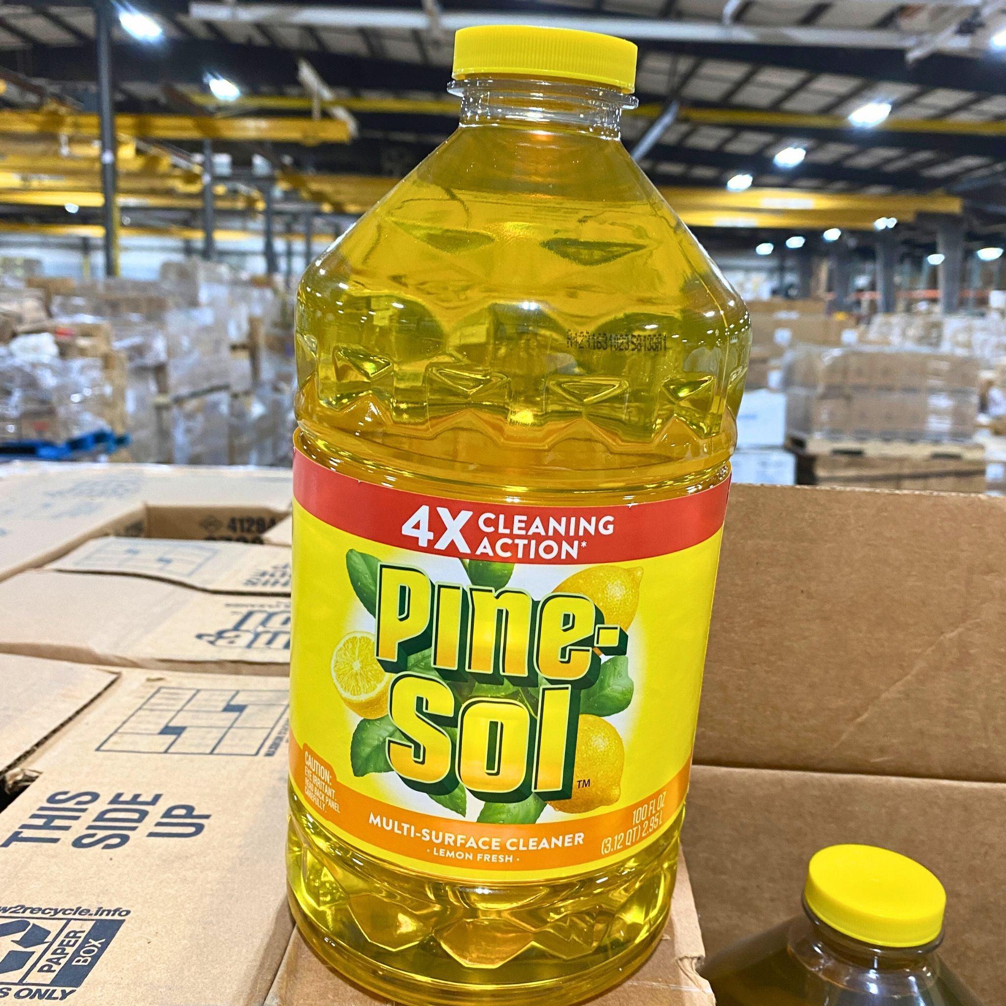 Pine-Sol Lemon Scent Cleaning Wipes - 100 oz (216 Count) - Multi-Surface Disinfectant Wipes for Kitchen, Bathroom & Floors - Fresh Lemon Scent for Home & Office Cleaning
