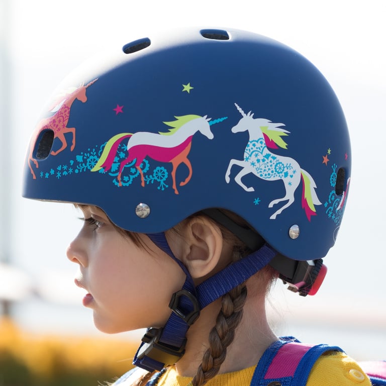 Adjustable Kids Scooter Helmet with Fun Patterns - Lightweight & Safe for Skateboarding, Biking & Outdoor Play