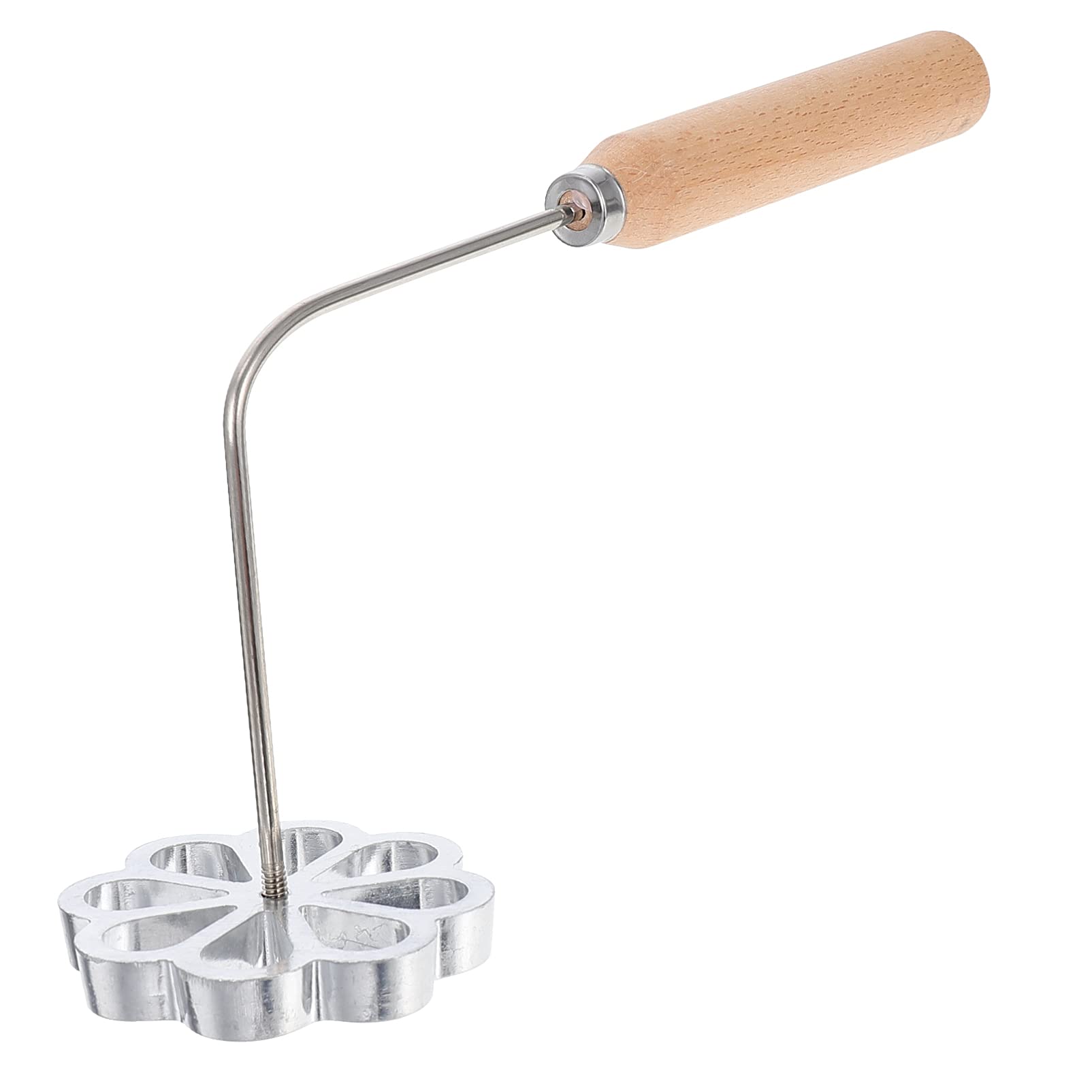 Premium Rosette Iron Set - Aluminum Alloy Swedish Waffle Maker with Lifting Tool for Homemade Pastries, Cookies & Snacks | Perfect for Holiday Baking, Party Treats & Family Desserts