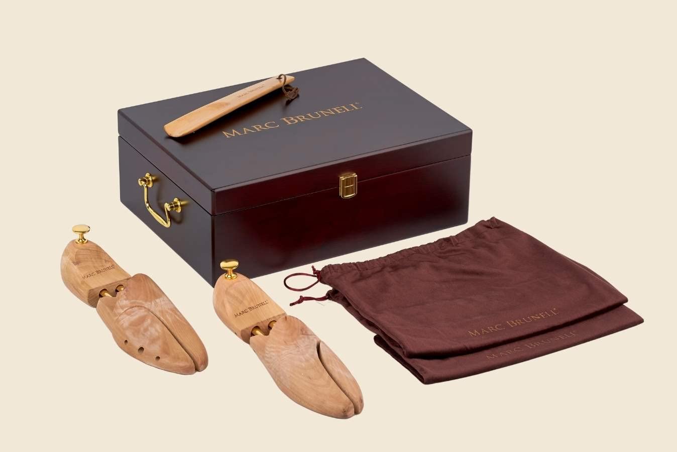 Marc Brunell Men's Genuine Leather Double Monk Strap Dress Shoes with Steel Buckle - Classic Formal Business Oxfords in Wooden Gift Box (Includes Extra Laces & Shoe Care Kit) - Perfect for Office, Weddings & Special Occasions