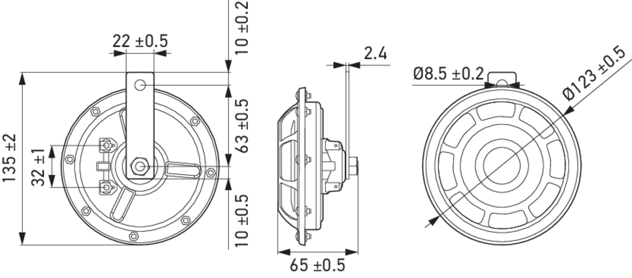 HELLA 003399801 Supertone 12V High/Low Tone Twin Horn Kit with Red Protective Grill - Loud Dual Horn Set for Cars, Trucks & Motorcycles - Perfect for Off-Roading, Emergency Vehicles & Custom Upgrades