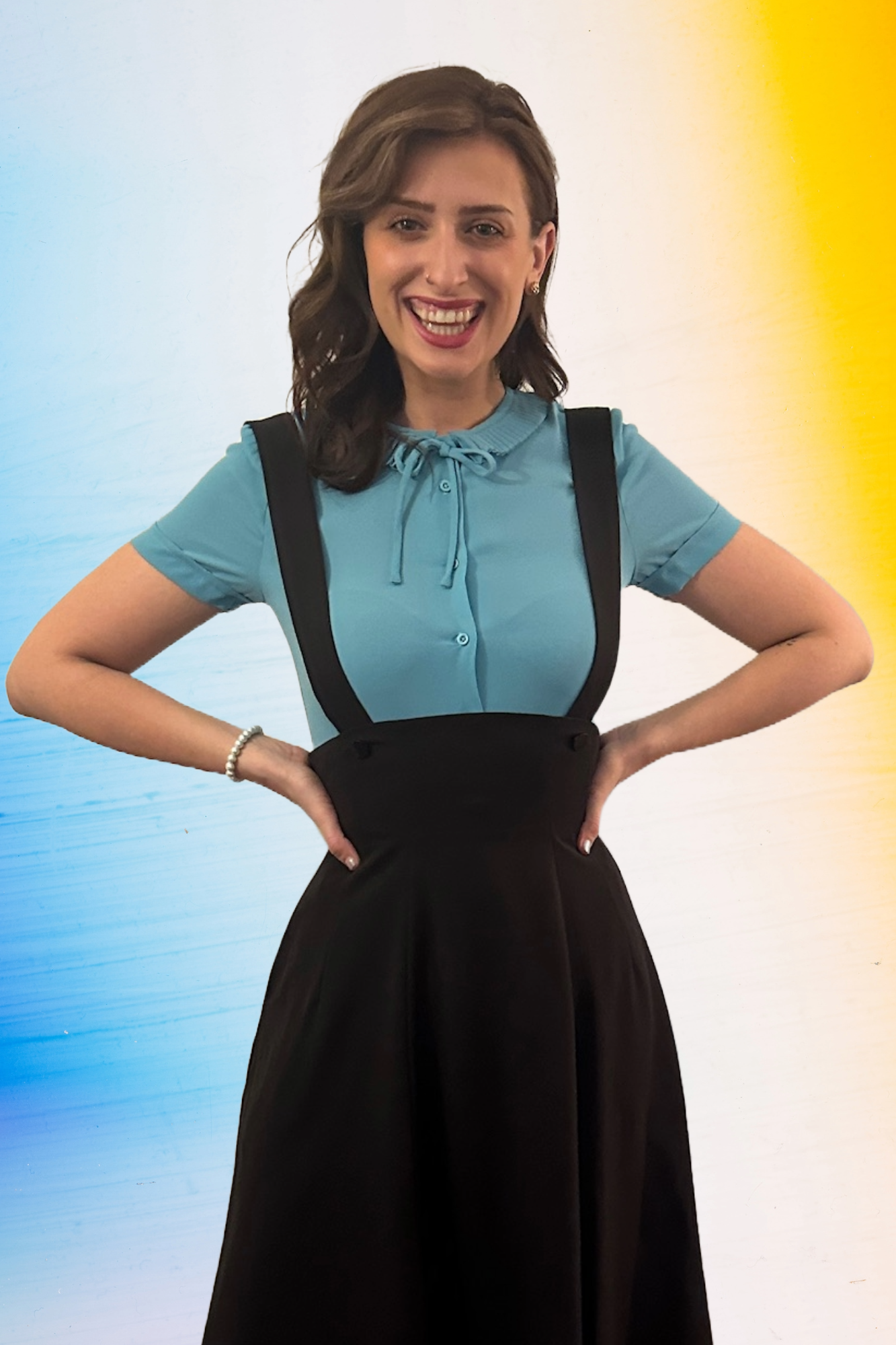 Vintage Ingrid Retro Blouse with Peter Pan Collar - Elegant 1960s Inspired Women's Top for Office, Date Night & Special Occasions