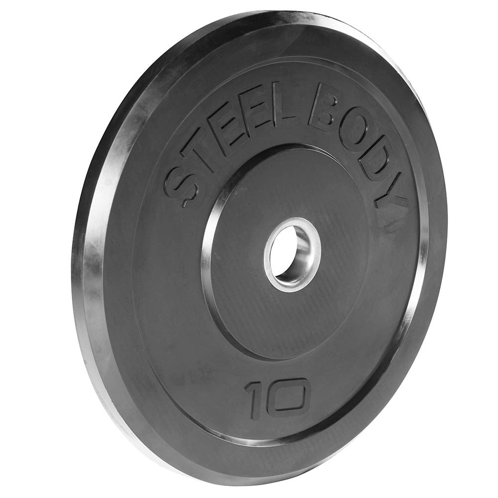 10lb Olympic Bumper Plate - High Quality Rubber Weight Plates for CrossFit & Strength Training | SteelBody STBR 0010 | Perfect for Home Gym, Weightlifting & Fitness Workouts