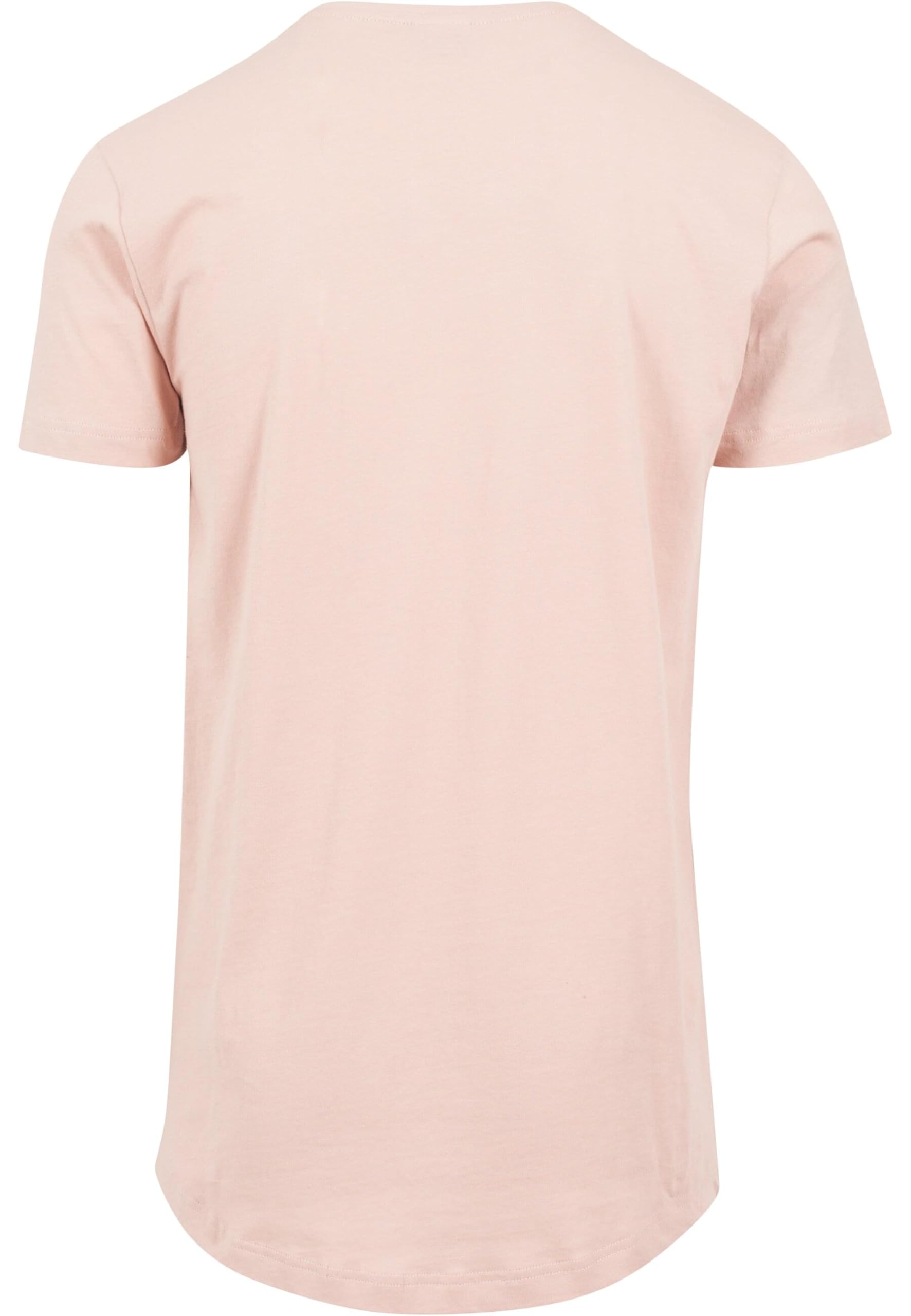 Stylish Shaped Long Tee in Light Rose - Size M | Trendy Women's Casual T-Shirt for Everyday Wear & Layering
