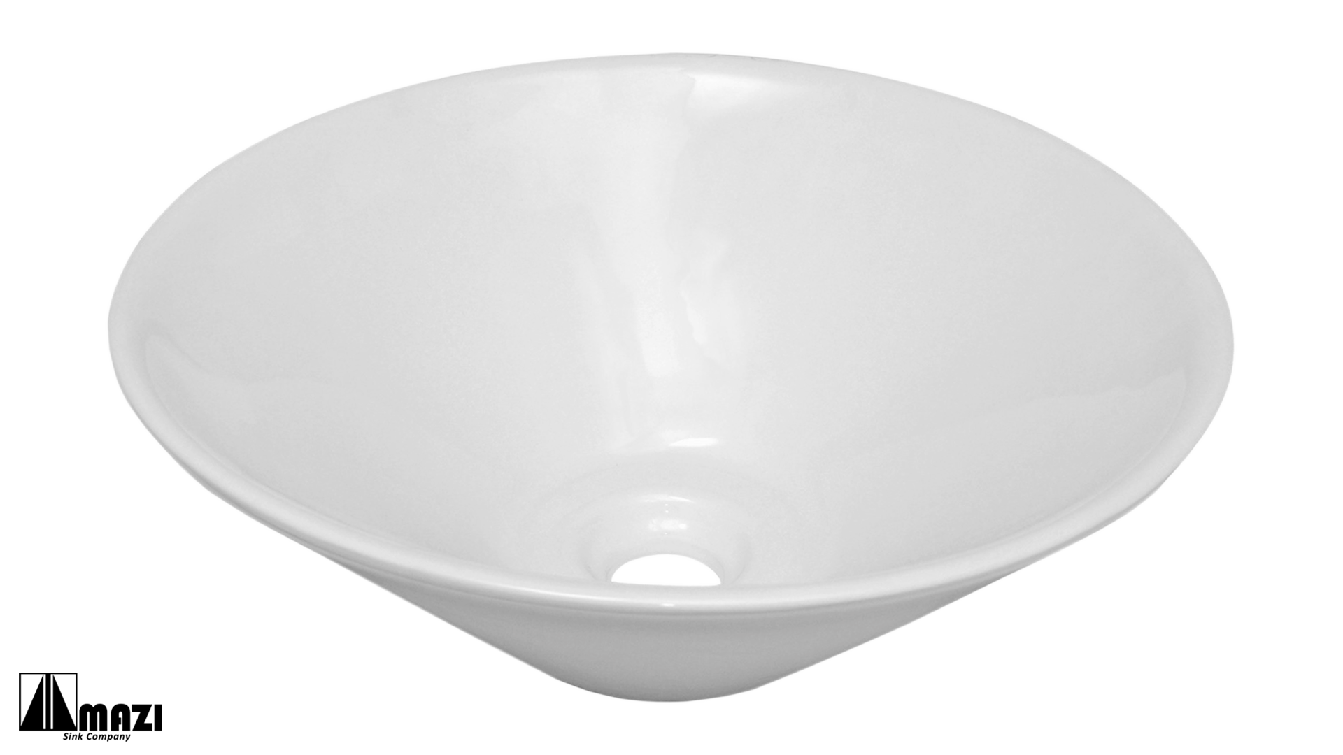 Ceramic Vessel Bathroom Sink 6014 - Modern Round Above Counter Basin for Powder Room & Master Bath | Perfect for Contemporary Home Decor & Spa-Style Vanities