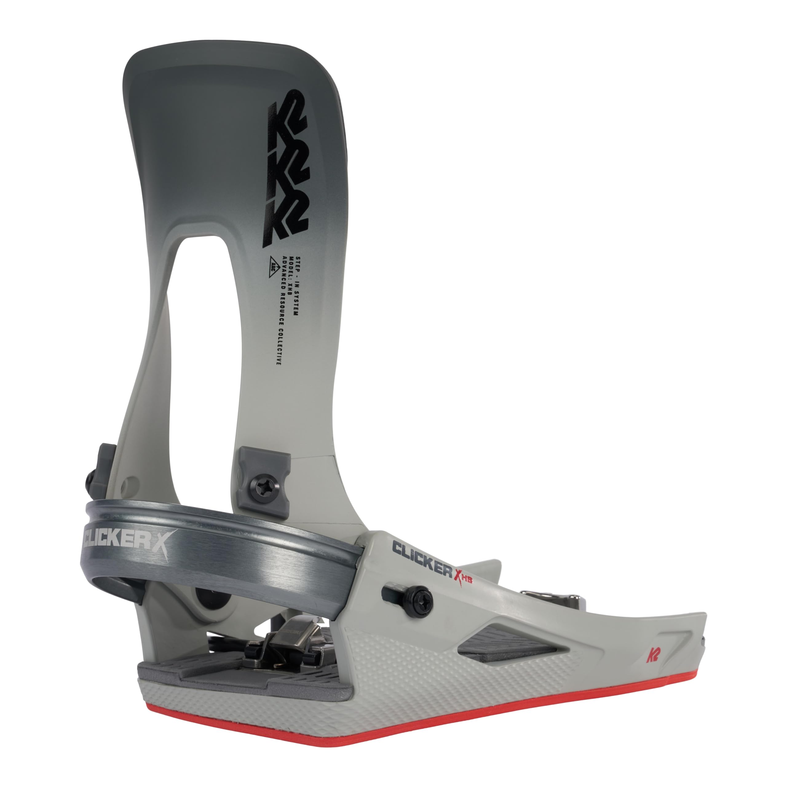 K2 Clicker X HB Men's Snowboard Bindings - Adjustable & Lightweight for All-Mountain Riding - Perfect for Freestyle, Powder & Park Snowboarding