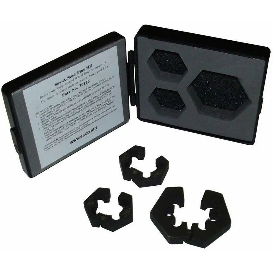 ESCO 30125 Repair Stud Kit (3-Piece) - Heavy Duty Fastener Set for Automotive, Machinery & DIY Repairs - Perfect for Engine, Transmission & Equipment Maintenance
