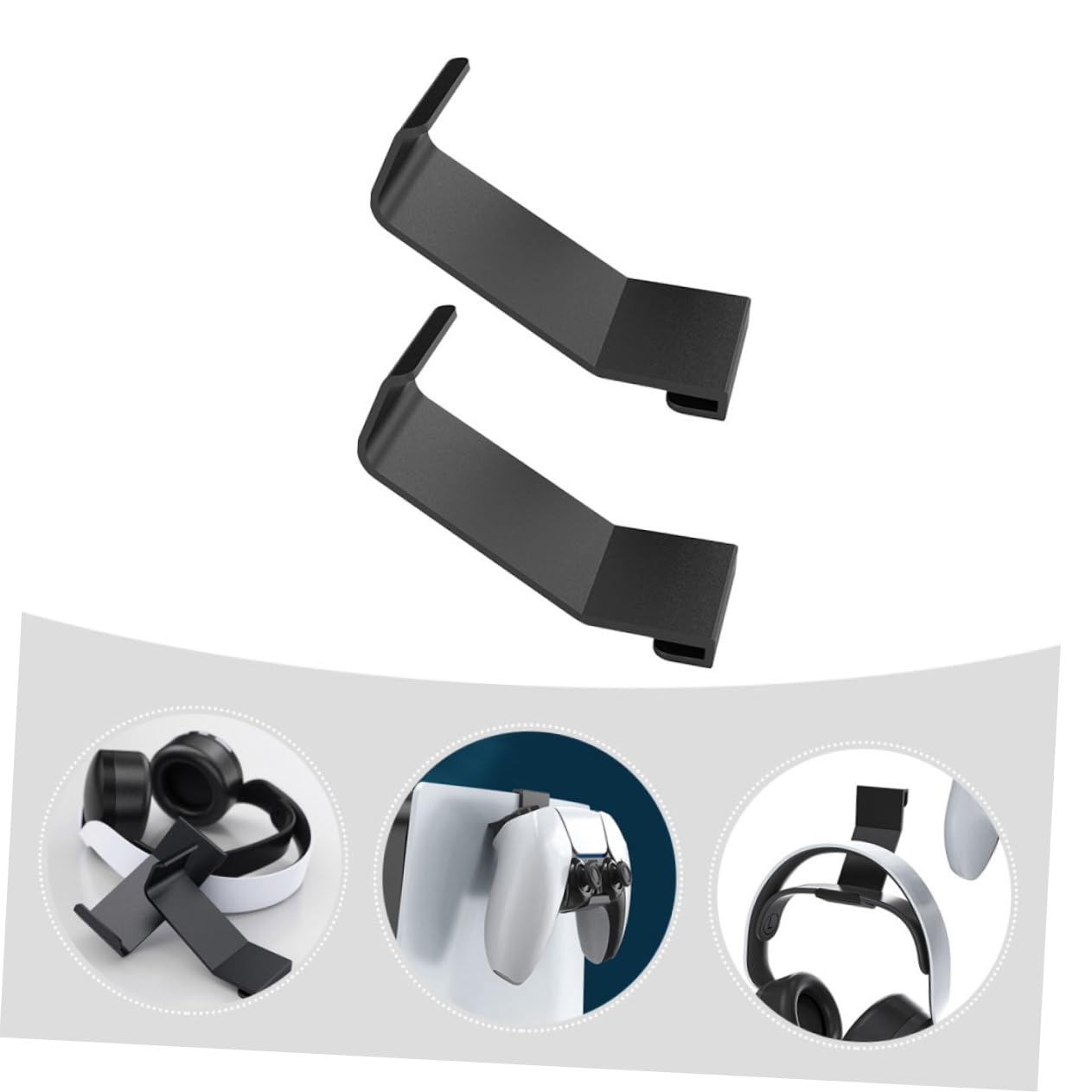 OSALADI 8-Piece Gaming Headset Stand Holder - Premium Headphone Hanger & Craft Rack for PC Gaming Setup - Perfect for Desk Organization & Streamer Accessories