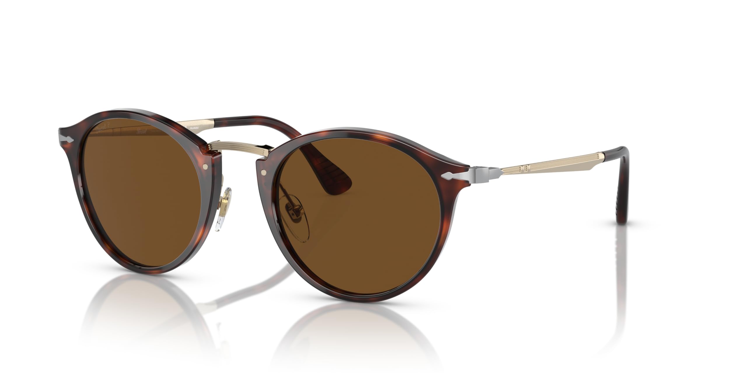 Persol PO3166S Round Sunglasses for Men & Women - Classic Retro Polarized UV Protection Lenses - Perfect for Driving, Travel & Outdoor Activities
