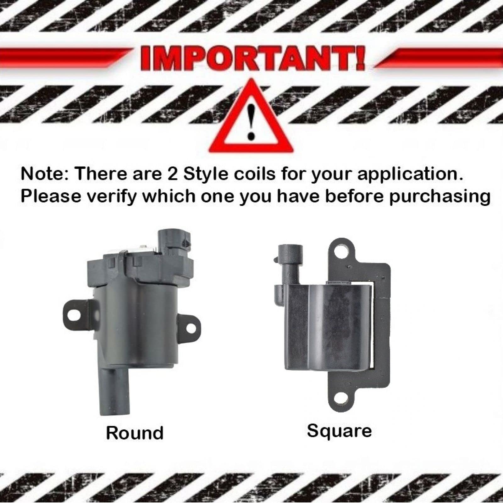 TRQ Performance Ignition Coil & Spark Plug Wire Set - Compatible with 02-06 Cadillac, 99-07 Chevrolet GMC, 03-07 Hummer H2 - Improves Engine Performance & Fuel Efficiency - Perfect for DIY Auto Repairs & Performance Upgrades