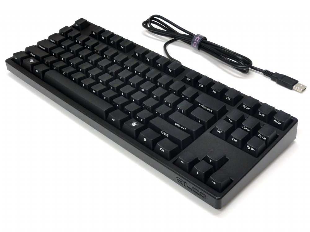 FILCO Majestouch Ninja TKL Mechanical Keyboard - Cherry MX Blue Switches - Compact Tenkeyless Design for Gaming & Office Typing