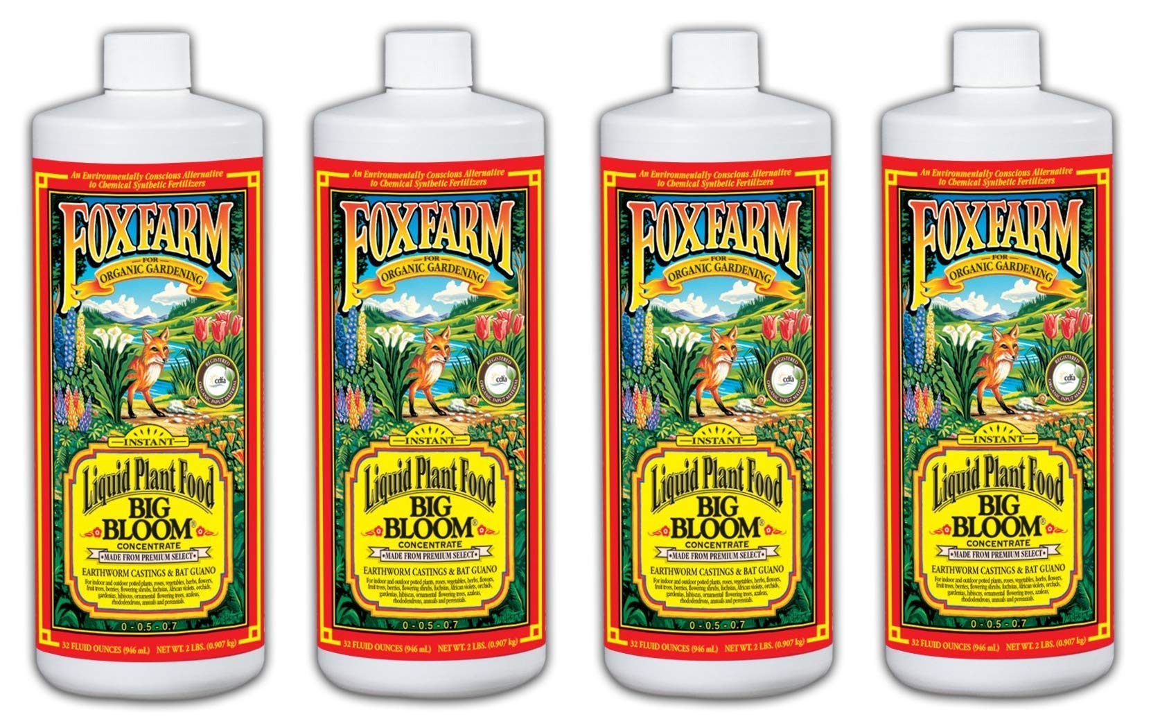 Big Bloom Liquid Plant Food Concentrate - 1 Quart (32 oz) for Indoor & Outdoor Plants - Promotes Lush Growth & Vibrant Blooms - Ideal for Flowers, Vegetables, and Houseplants