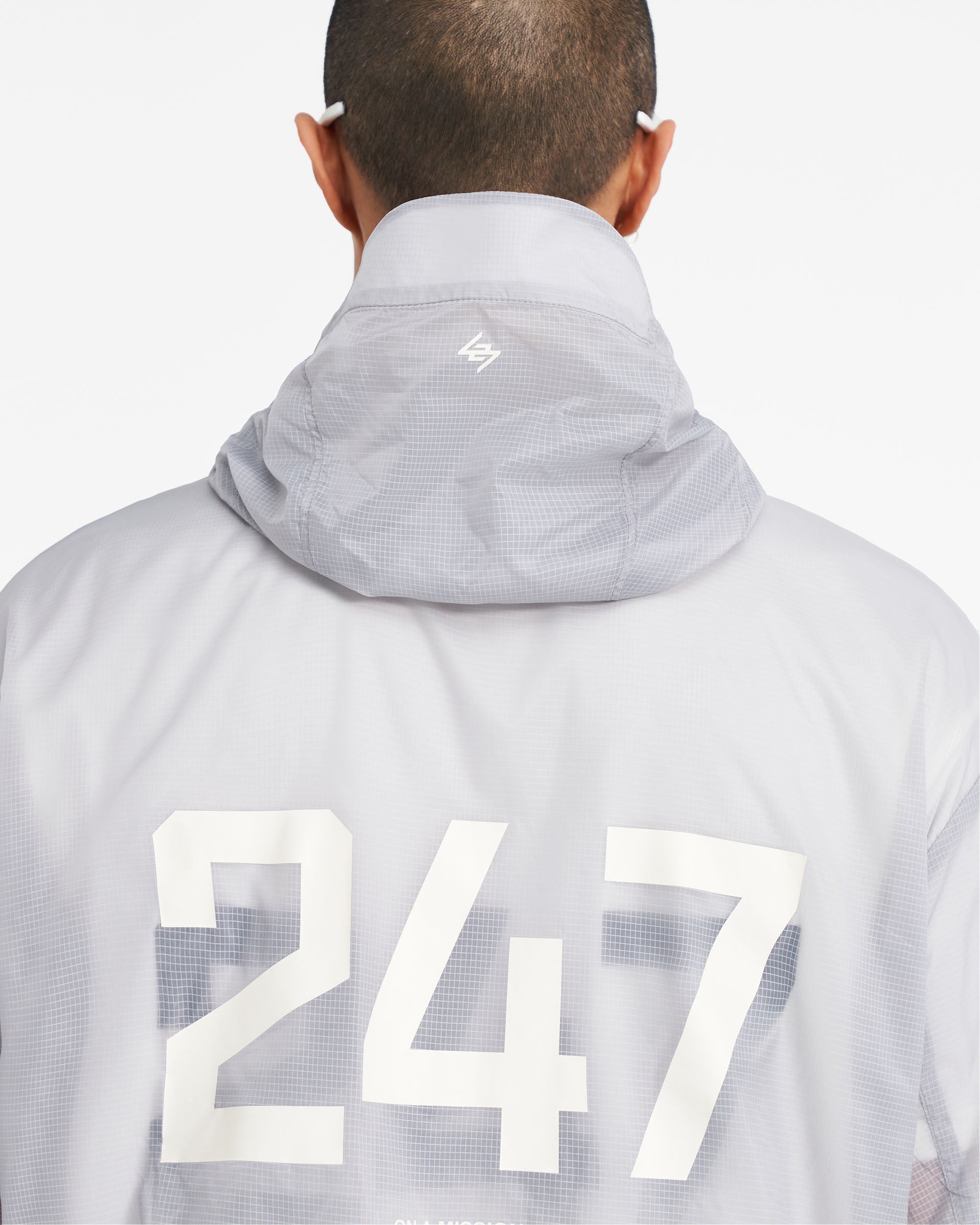 247 Hooded Training Jacket for Men & Women - Lightweight Moonstone Athletic Jacket for Gym, Running & Outdoor Workouts