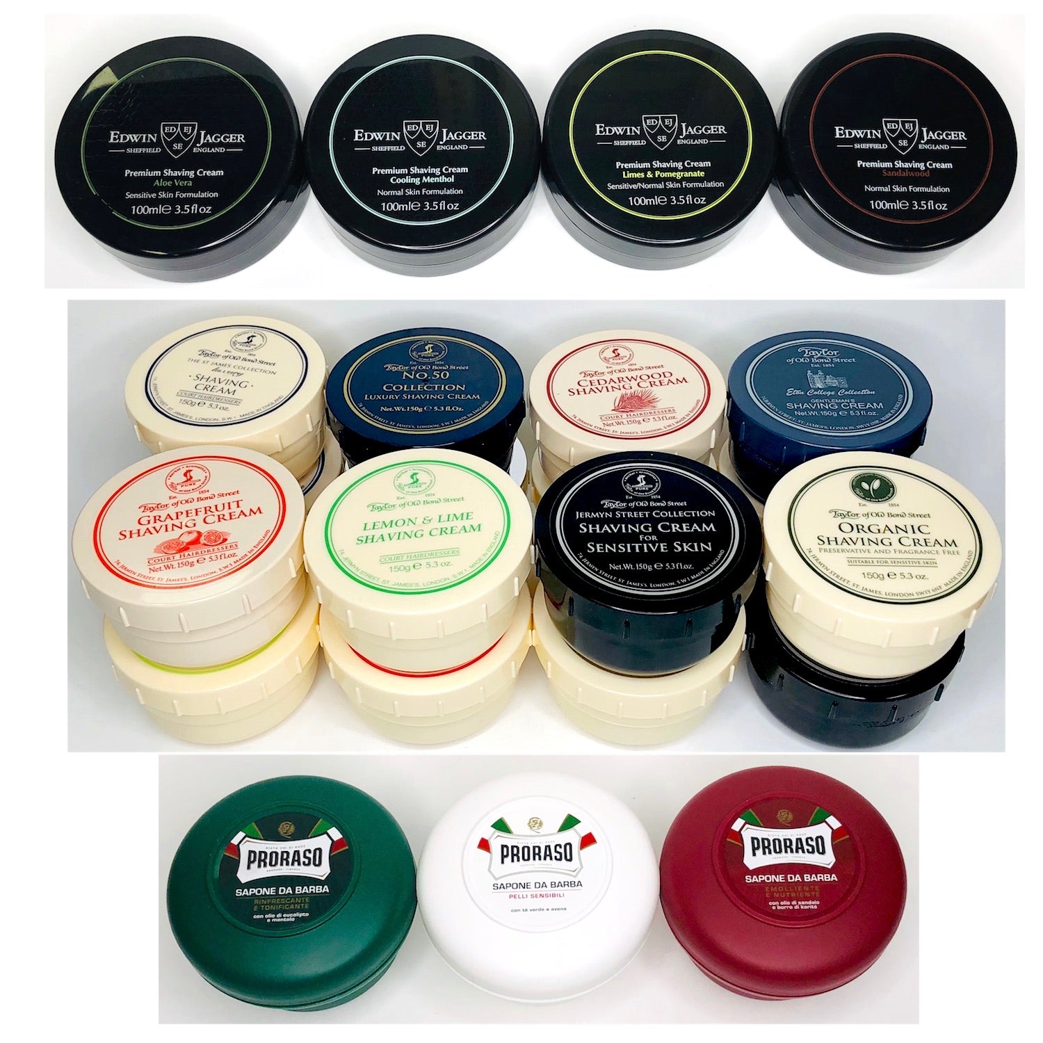 Refillable Shaving Cream & Soap Containers - Travel-Friendly Empty Jars for DIY Shaving Cream, Beard Balm & Skincare Products - Perfect for Home, Gym & Travel Use