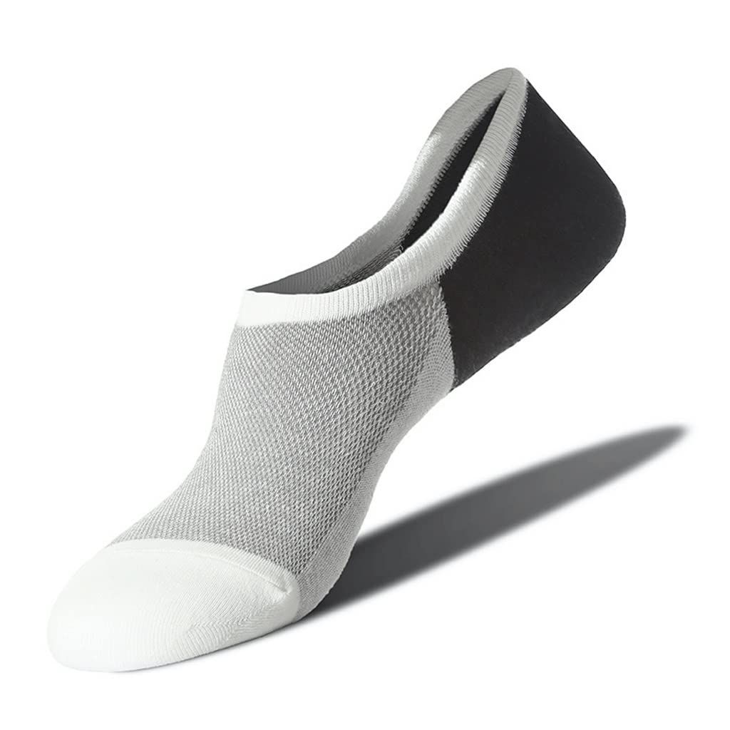 **3 Pairs of Men's Breathable Mesh Invisible Socks - Summer Short Boat Socks for Casual & Dress Shoes (One Size, Color D) – Perfect for Work, Travel & Daily Wear**