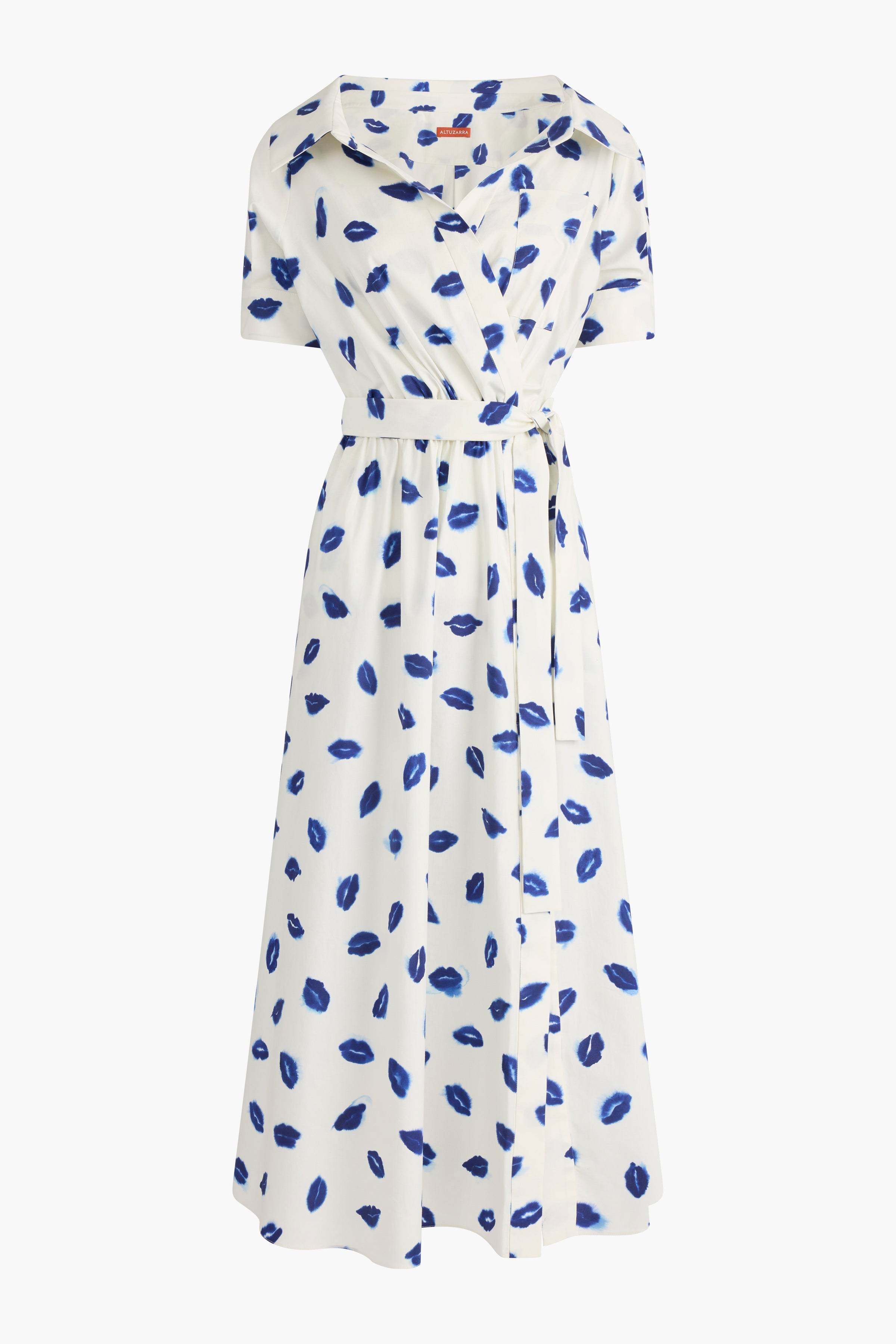 Lydia Dress Berry Blue Kisses - Elegant Floral Summer Dress for Women | Perfect for Beach Vacations, Parties & Date Nights