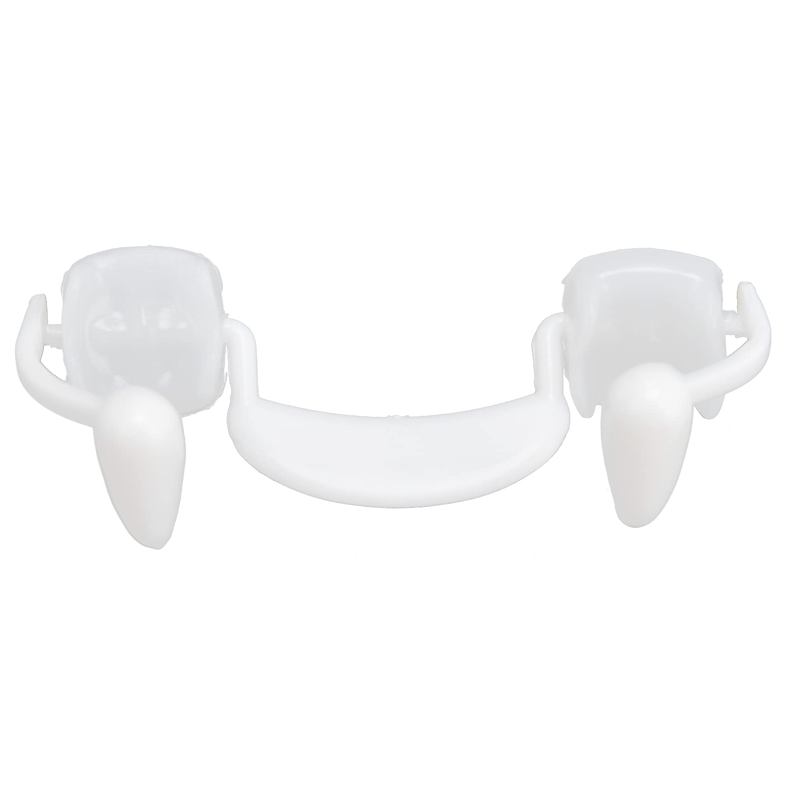 Retractable Soft Silicone Vampire Fangs - Reusable Fake Teeth for Halloween Costumes, Cosplay & Party Accessories (White) | Perfect for Halloween Parties, Vampire Costumes and Theatrical Performances