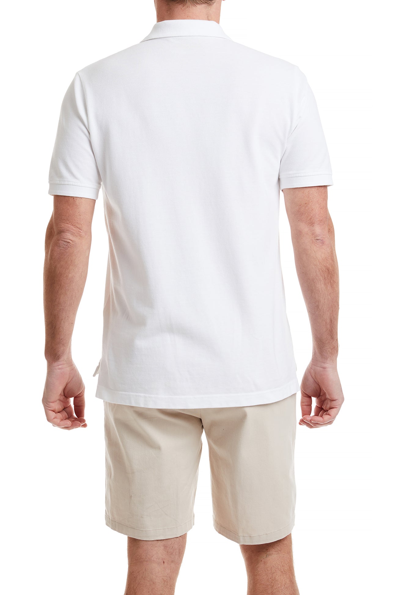 Premium Men's Onshore Polo Shirt - Classic White Cotton Golf Shirt for Casual & Business Wear - Perfect for Office, Golfing & Outdoor Activities