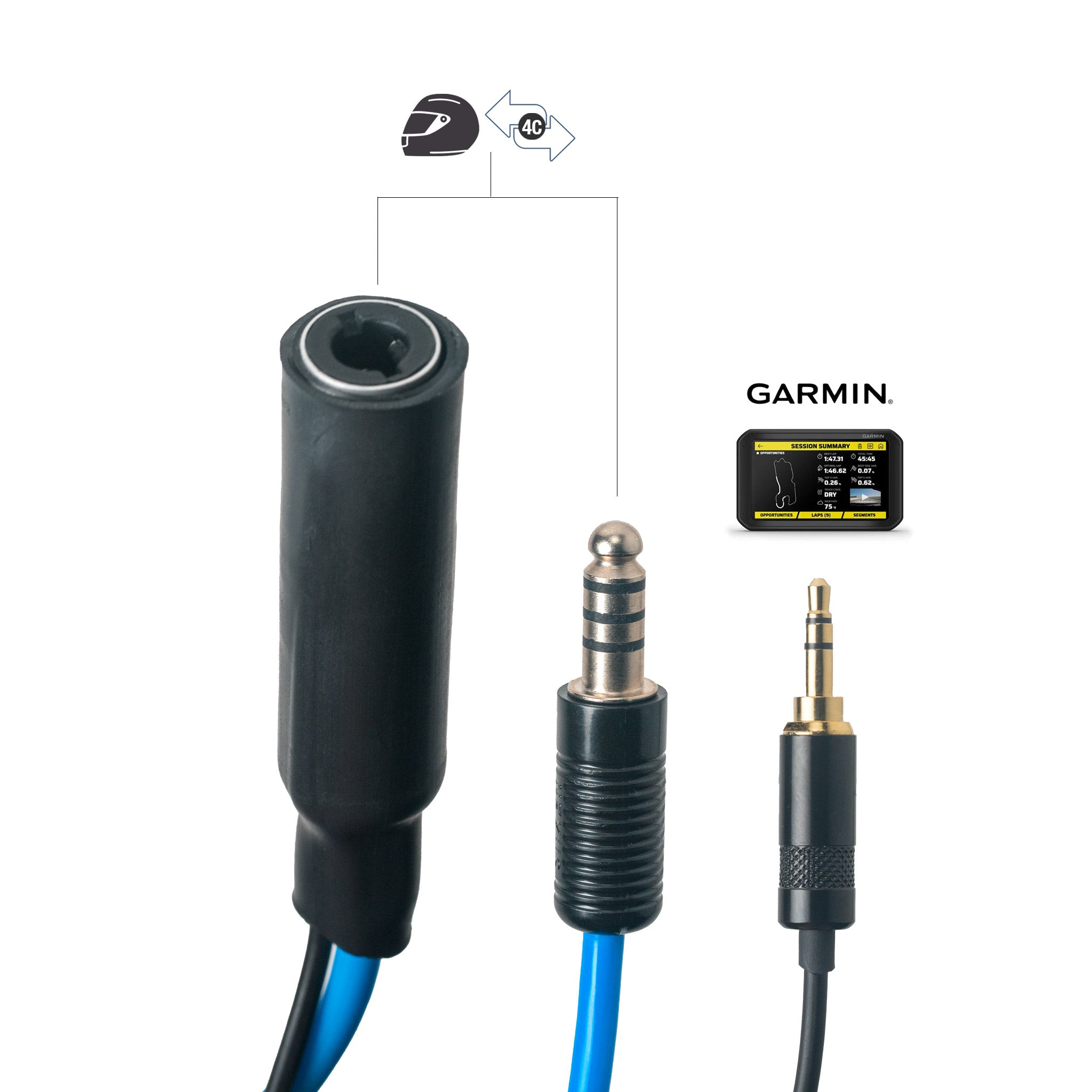 Garmin CATALYST Extension Cable with Input | HEC 10 CATALYST Compatible for Racing & Driving Simulation | High-Speed Data Transfer for Professional Motorsports