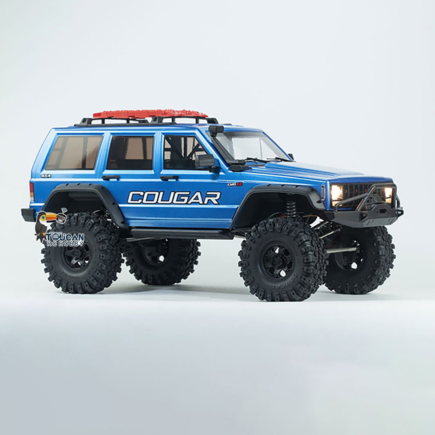EMO X2 CROSSRC 1/8 Scale RC Rock Crawler - 4WD Off-Road Remote Control Car with 25T Brushed Motor & Hobbywing ESC | Waterproof, LED Lights | Perfect for Trail Crawling, Backyard Adventures & RC Hobbyists