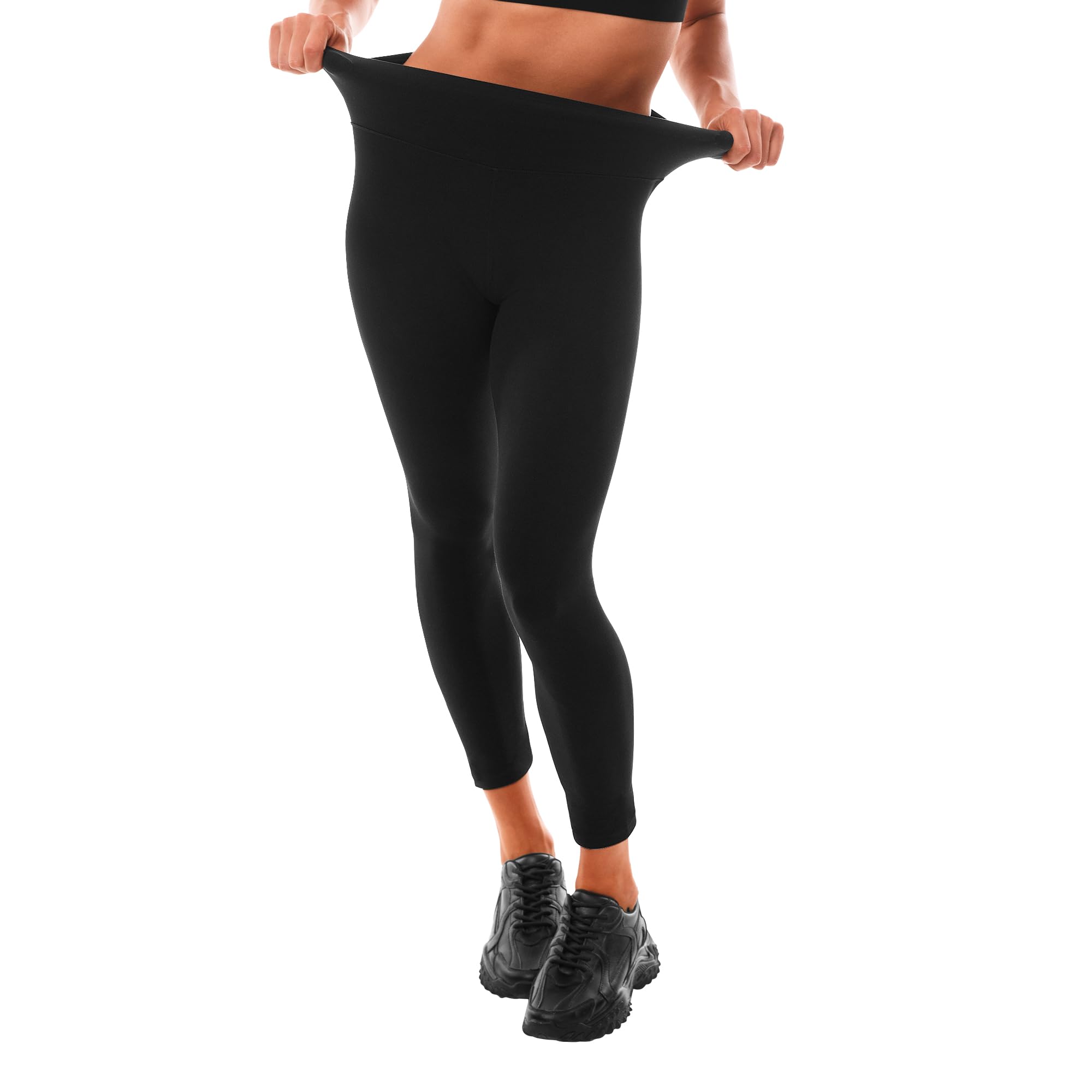 High Waisted Black Leggings for Women - Comfortable Workout & Yoga Pants with Tummy Control - Perfect for Gym, Running, Pilates and Lounge Wear