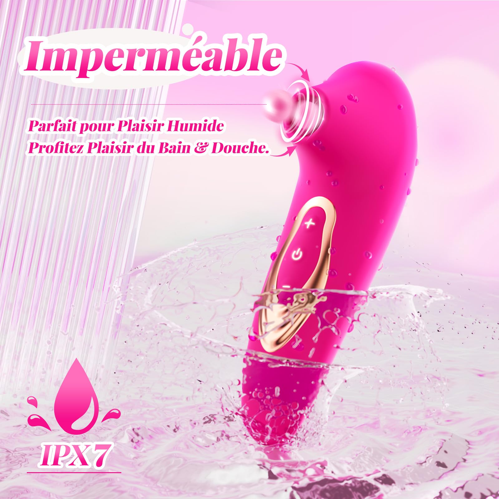 Powerful Clitoral Vibrator for Women - 5 Suction & Vibration Modes, Rechargeable G-Spot Stimulator, Couples Sex Toy for Enhanced Pleasure - Perfect for Solo Play or Romantic Nights with Partner