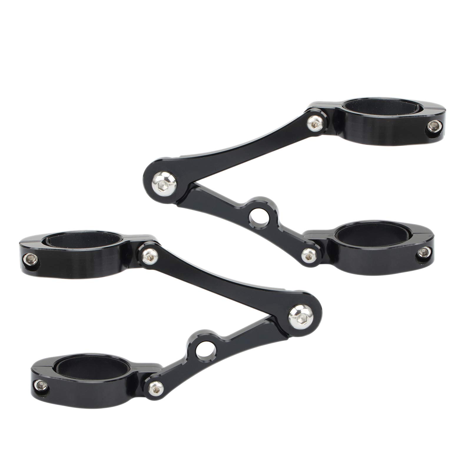 54mm Motorcycle Headlight Bracket - Fork Tube Mount for Chopper & Cafe Racer Bikes - Night Riding Essential