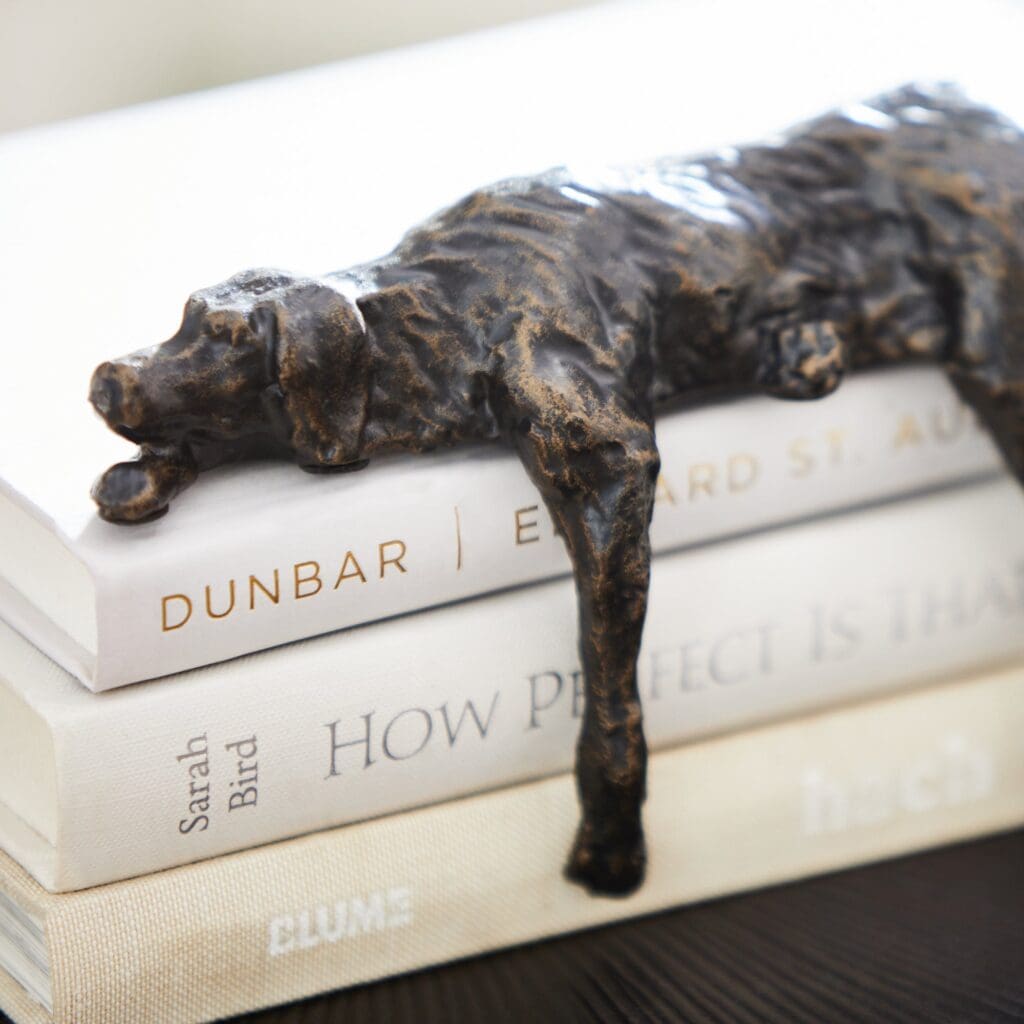 Bronze Lazy Dog Sculpture - Handcrafted Home Decor Statue by Cyan Design 06234 | Perfect for Living Room, Garden & Office Decoration