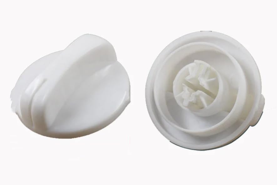 Plastic Washing Machine & Dryer Selector Knob - Replacement Timer Control Dial for Laundry Appliances - Perfect for DIY Washer/Dryer Repairs & Home Maintenance