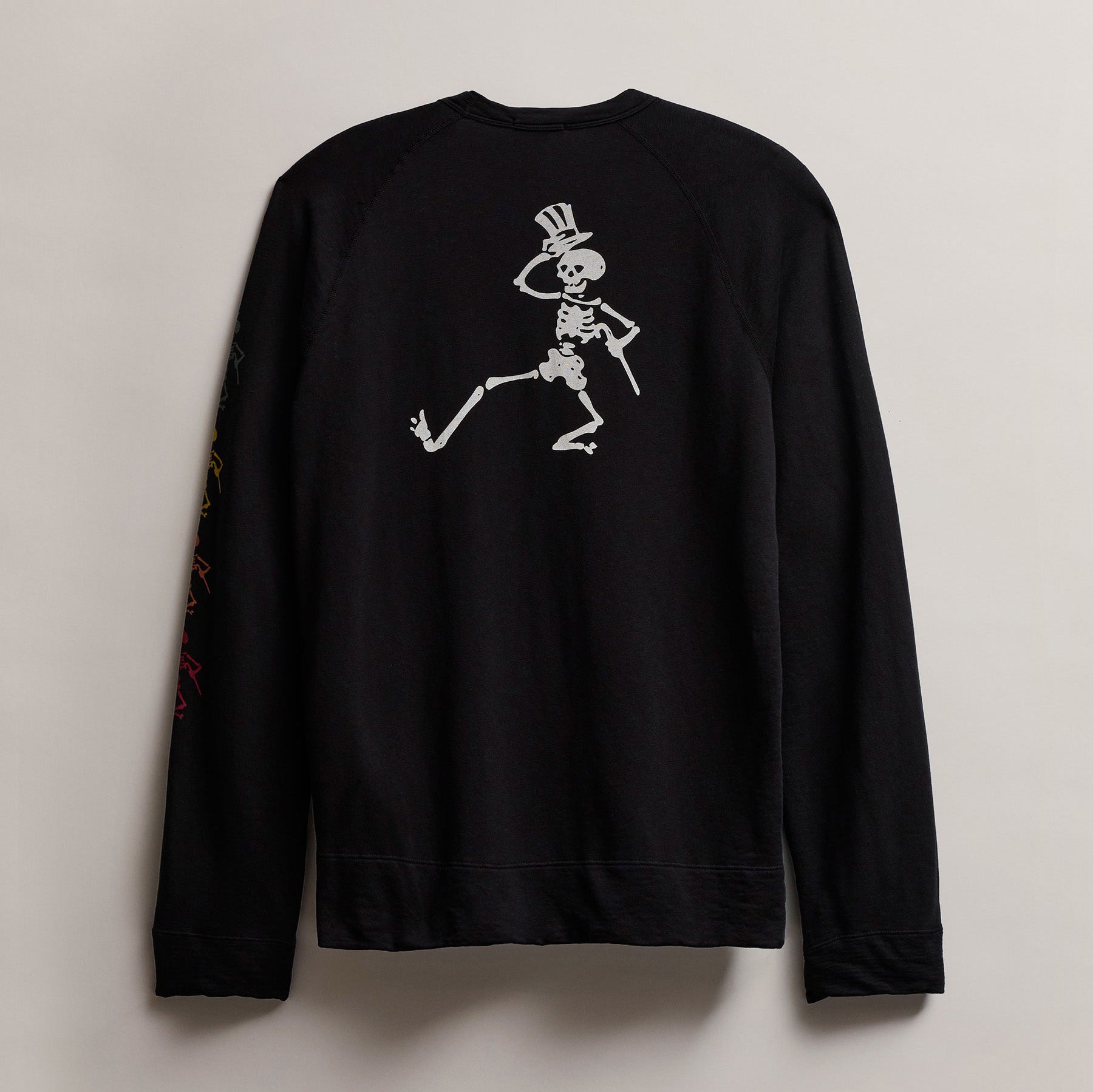 Grateful Dead Dancing Skeleton Sweatshirt for Men - Black | Vintage Rock Band Hoodie for Casual Wear & Music Festival Outfits