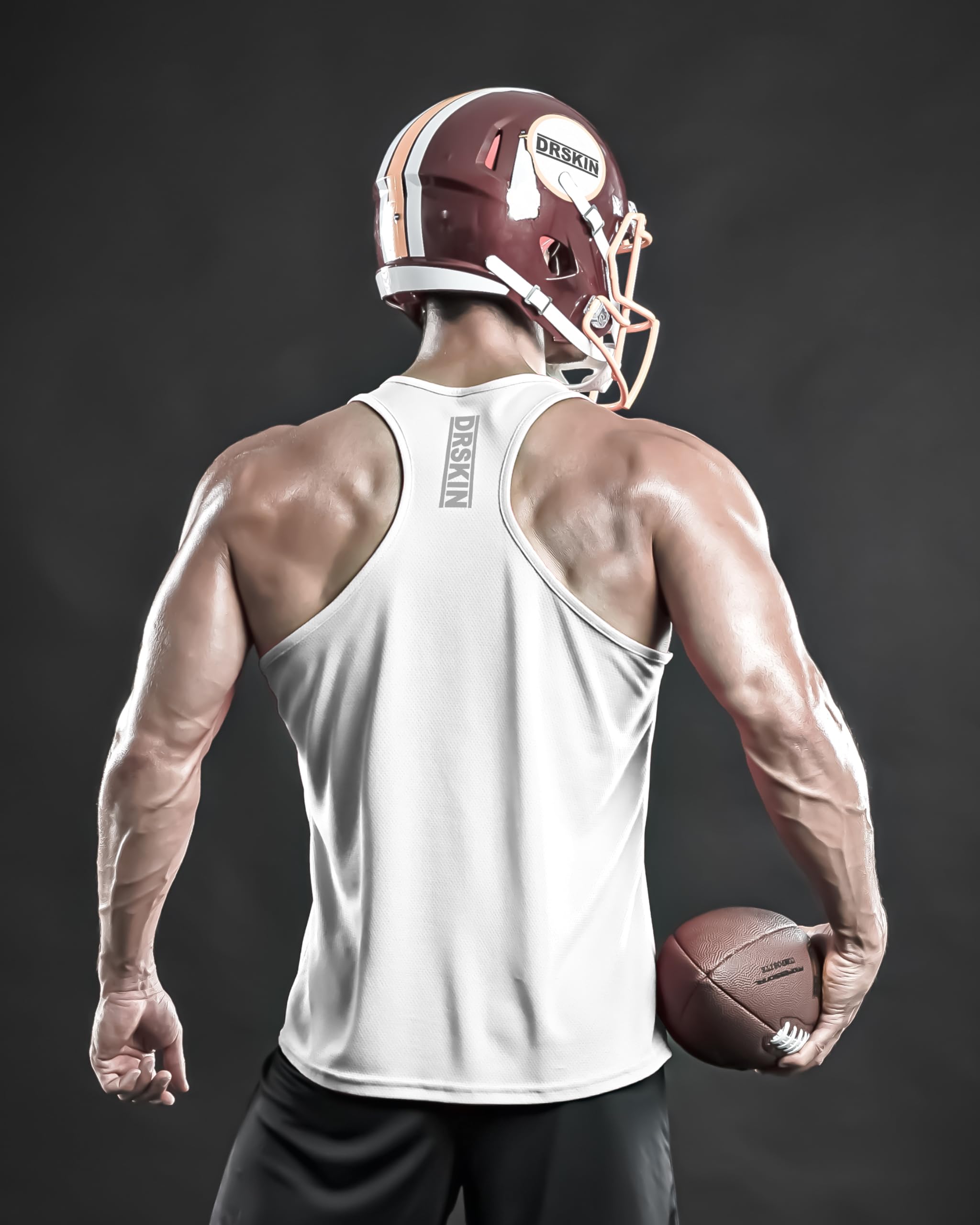 DRSKIN Men's 4/3/1 Pack Sleeveless Y-Back Tank Tops - Breathable Mesh Gym Shirts for Workout & Training - Moisture Wicking Athletic Shirts for Running, Fitness & Summer Outdoor Activities