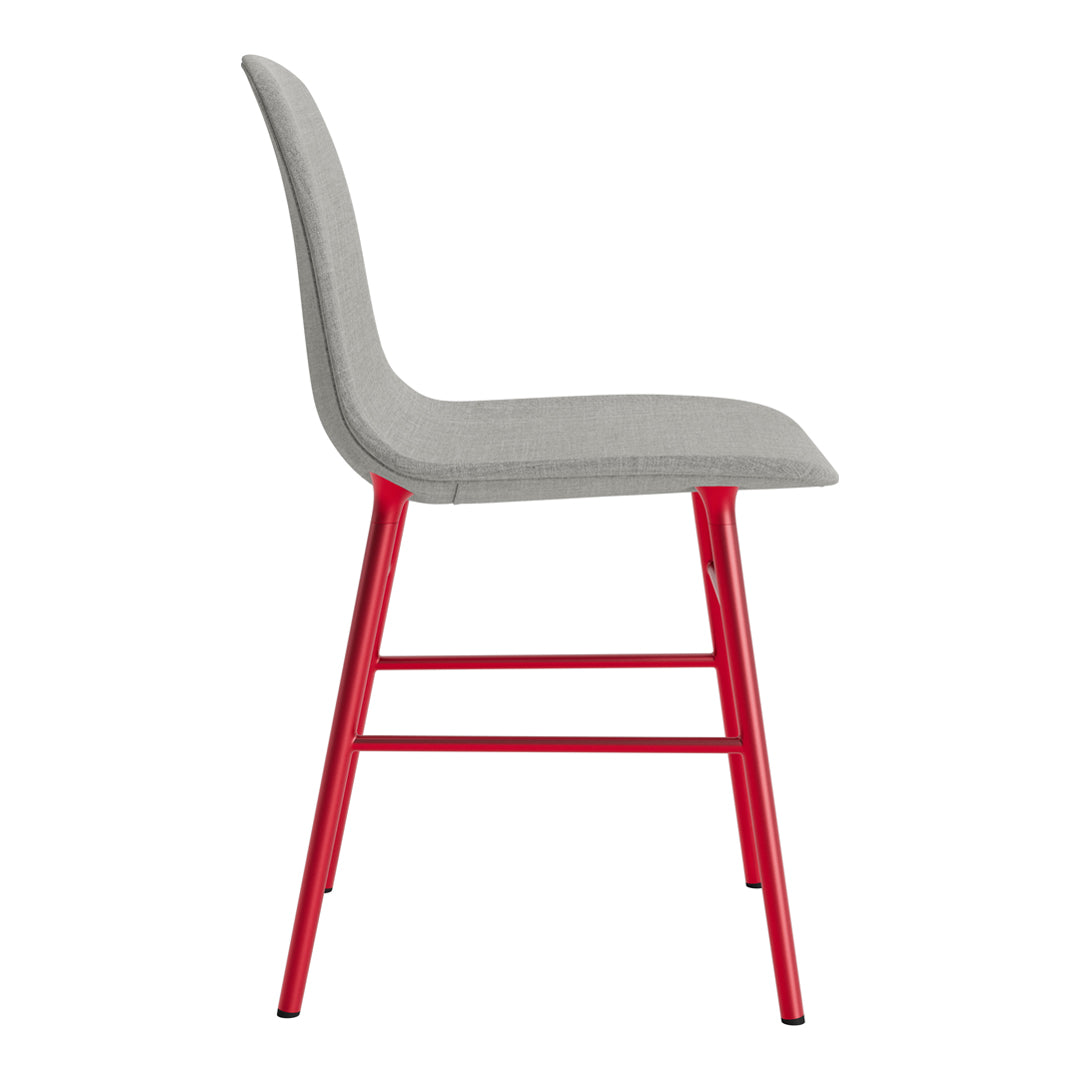 Modern Form Chair with Sturdy Metal Legs & Soft Upholstery - Perfect for Home Office, Living Room & Dining Room Decor