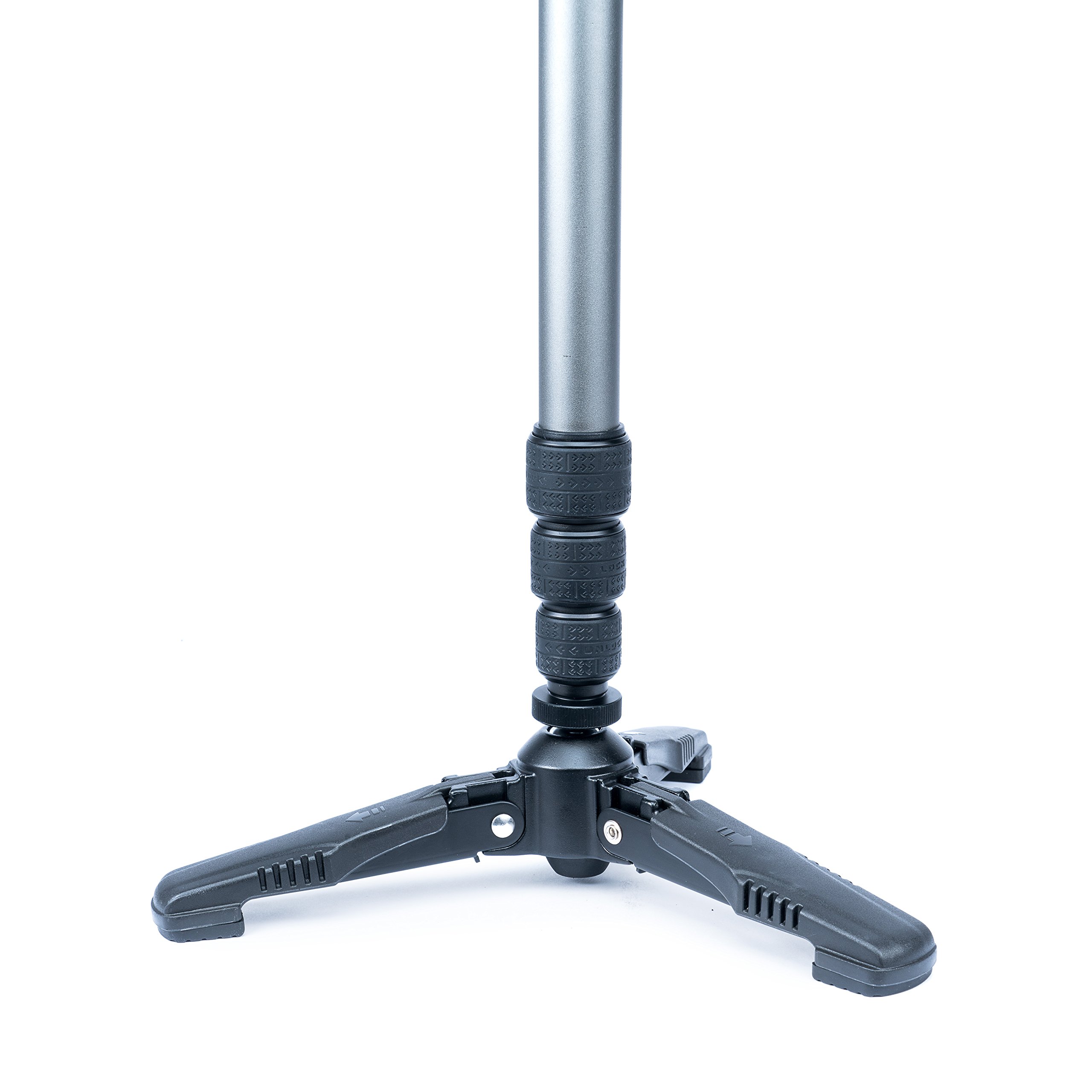 Vanguard VEO 2 AM-264TR Aluminum Monopod with Tri-Stand - Lightweight & Adjustable Camera Support for Travel, Sports & Wildlife Photography (Gray)