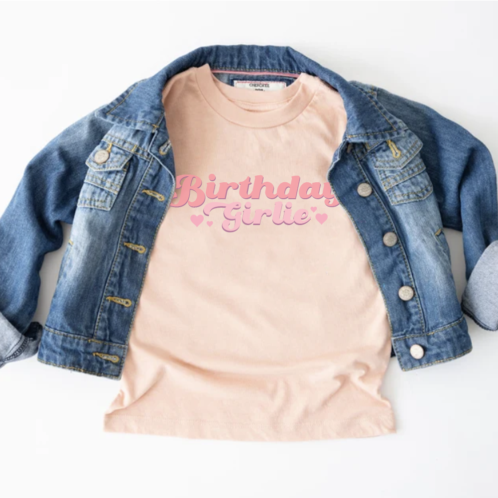 Birthday Girl Kids T-Shirt - Cute & Comfortable Toddler Birthday Outfit for Girls - Perfect for Birthday Parties, Celebrations & Special Occasions