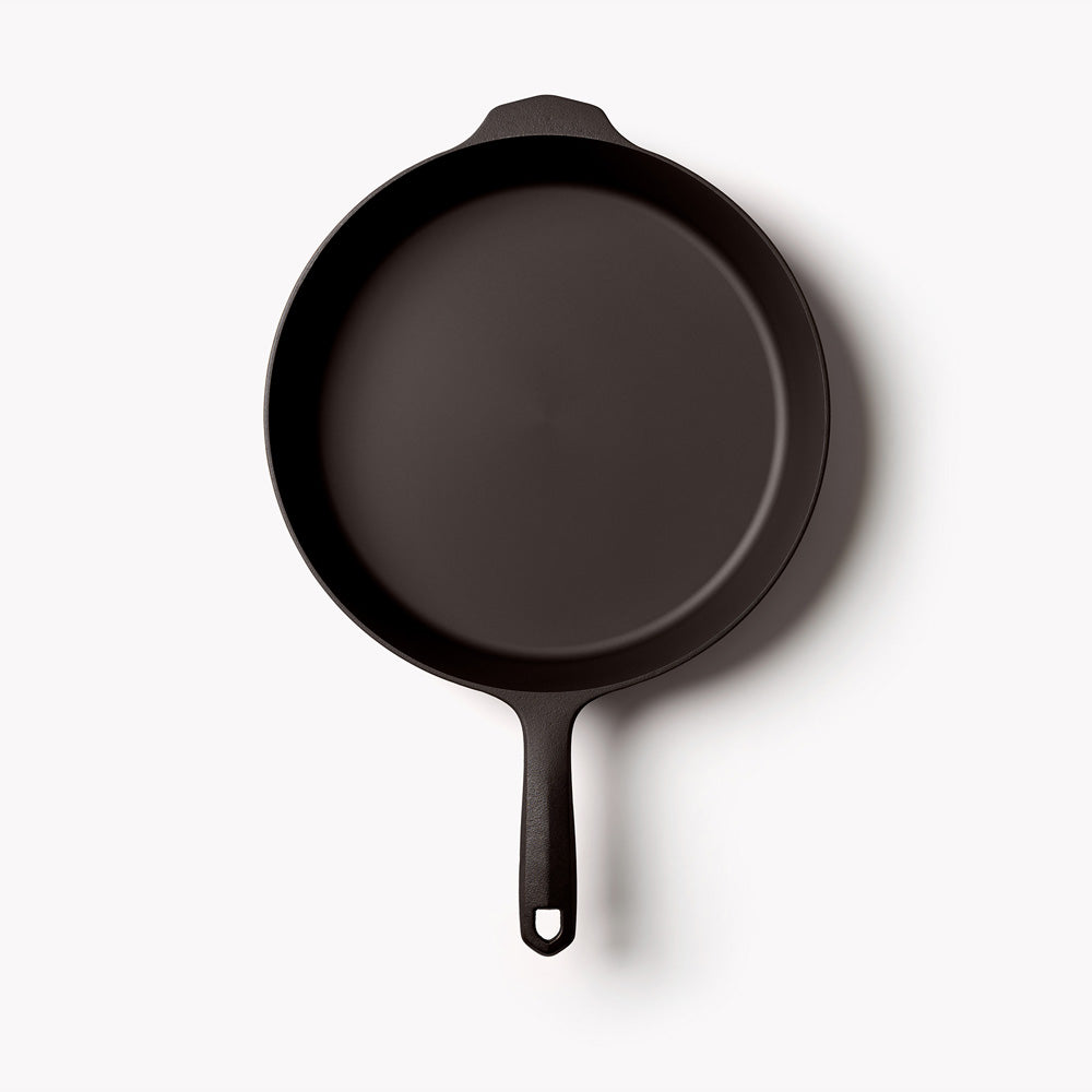 Premium No.10 Cast Iron Skillet - Pre-Seasoned 12 Inch Skillet Pan for Oven, Stovetop & Grill - Perfect for Searing, Frying, Baking & Camping Cookware