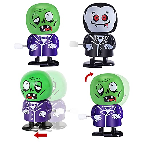 Max Fun 12-Piece Halloween Wind-Up Toys Set - Spooky Party Favors & Trick or Treat Gifts for Kids | Perfect for Classroom Prizes, Goodie Bags & Halloween Celebrations