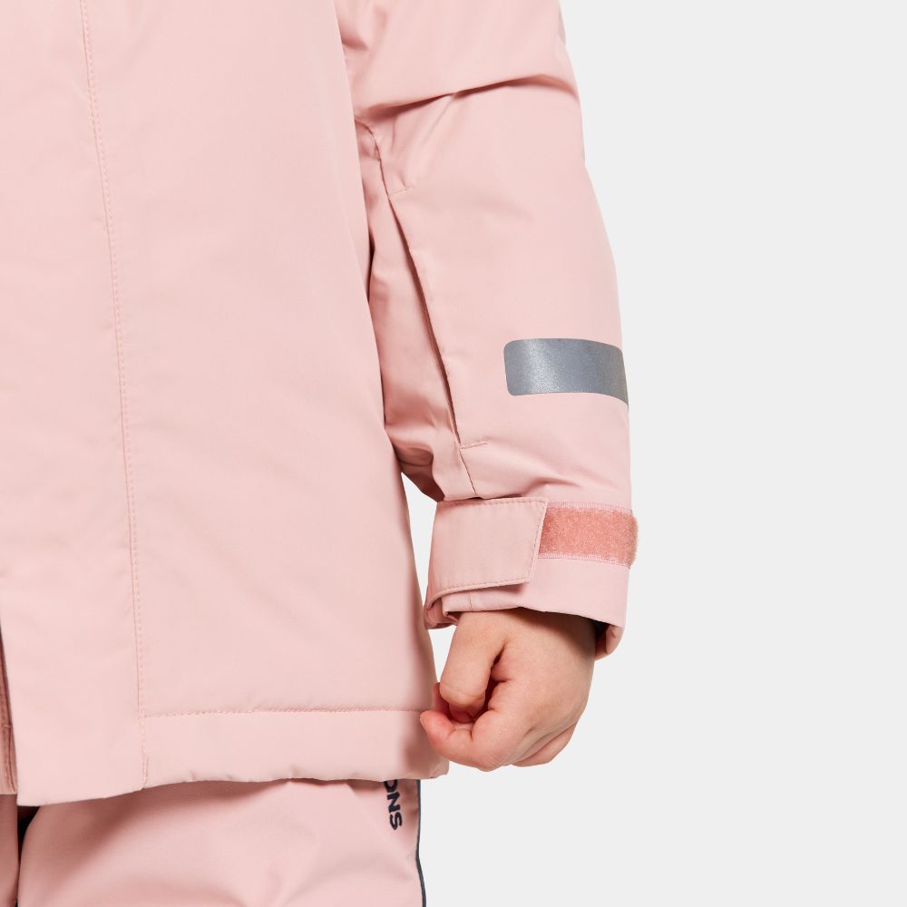 Didriksons Skare Kids Ski Jacket & Pants Set - Waterproof Winter Snowsuit for Girls & Boys, Insulated Warm Snow Jacket with Pants, Dusty Pink - Perfect for Skiing, Snowboarding & Outdoor Winter Activities