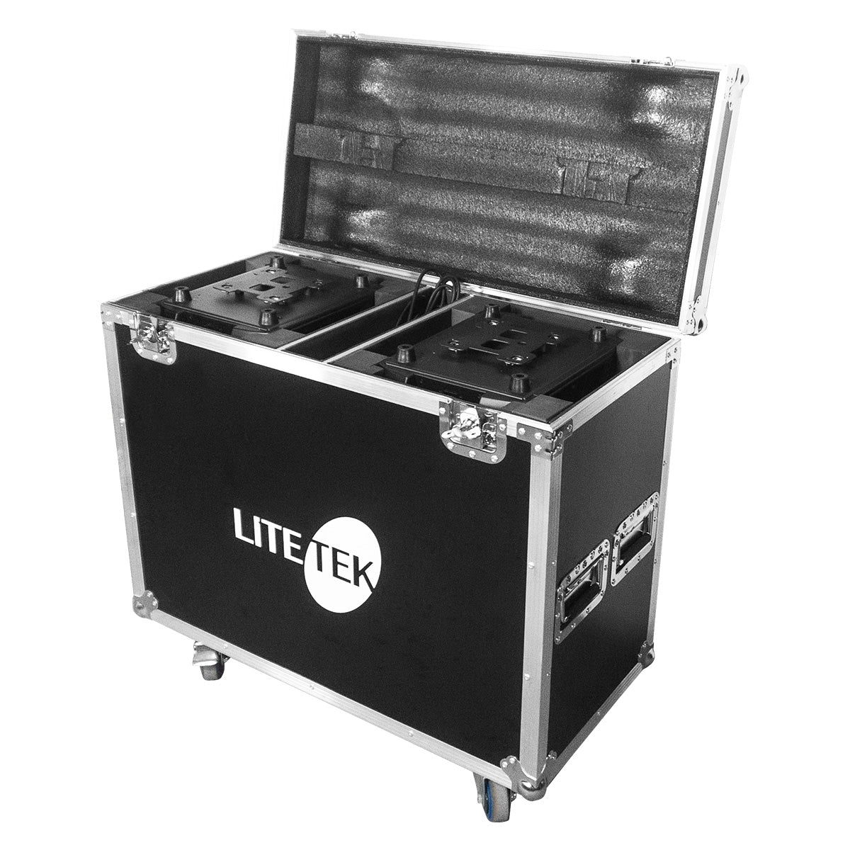Lite Tek BEAM 280 Professional Moving Beam Light - 2 Pack with Durable Flight Case for DJ Events, Stage Performances & Nightclubs