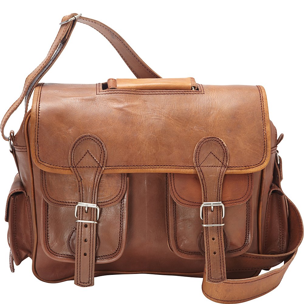 Premium Sharo Genuine Leather Satchel Handbag for Women - Dark Brown - Stylish & Durable Crossbody Bag for Work, Travel & Everyday Use