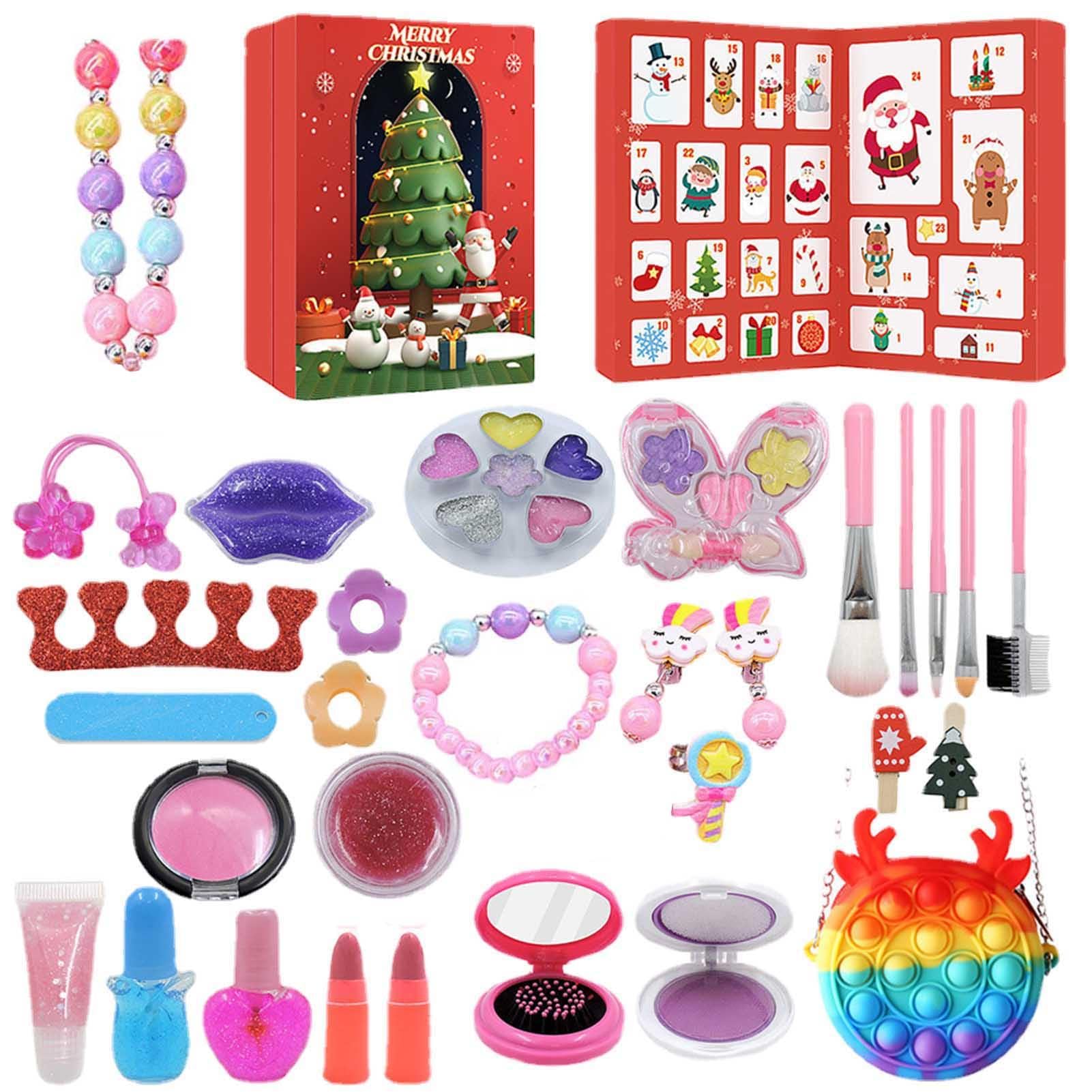 24-Day Christmas Beauty Advent Calendar with Cosmetic Kits - Makeup Gift Set for Teen Girls | Holiday Countdown Calendar for Christmas Gifts & Stocking Stuffers | Perfect for Holiday Parties, Secret Santa & Beauty Lovers
