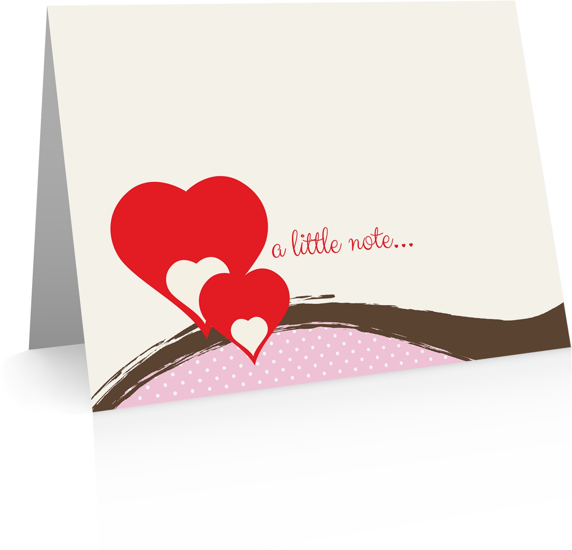 Hearts Note Card Set - 24 Foldover Cards & Envelopes for Valentine's Day, Love Notes, Thank You Cards | Perfect for Romantic Gifts, Wedding Invitations & Special Occasions