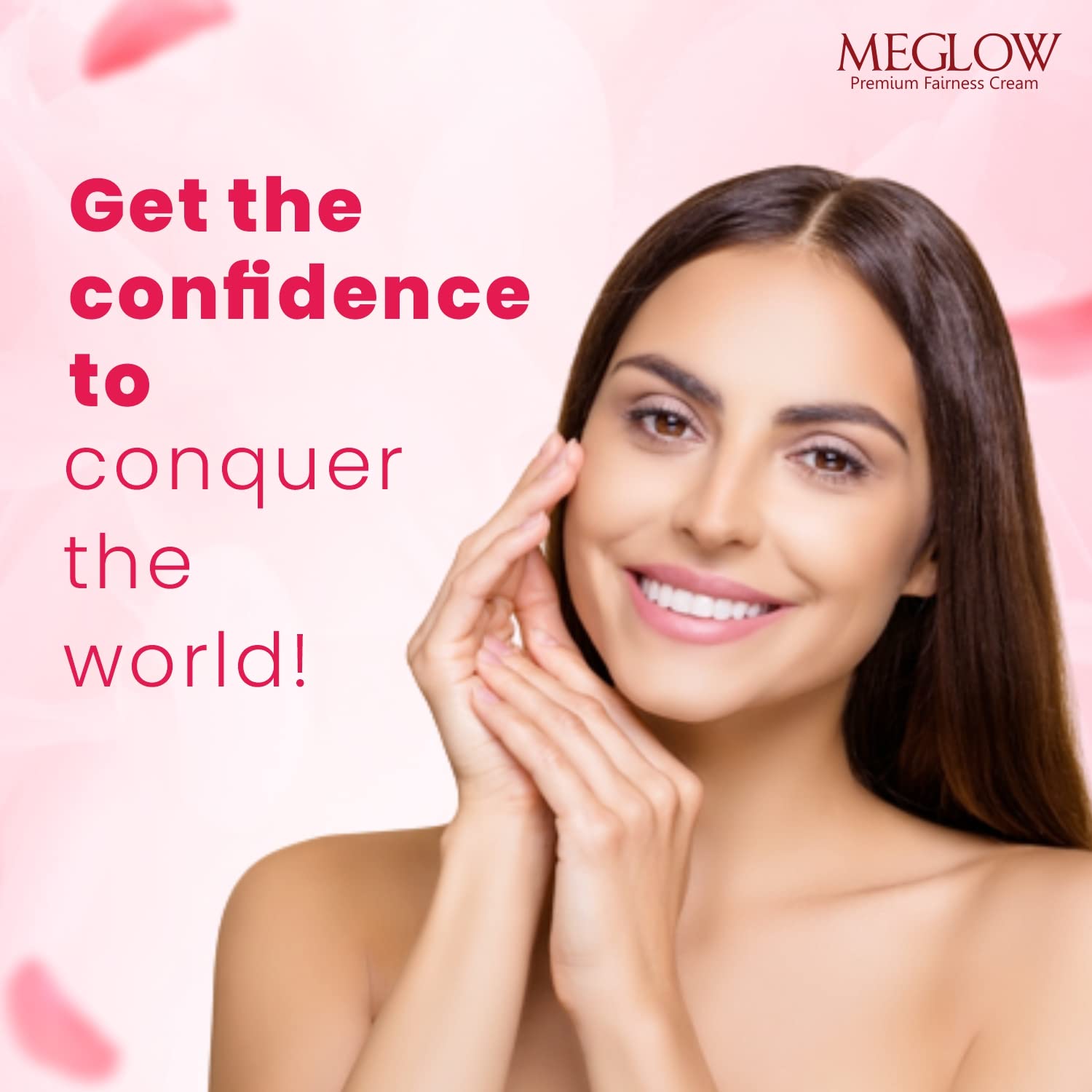 Meglow Premium Fairness Face Cream for Women - SPF 15, Pack of 2 (50g Each) | Paraben-Free with Aloe Vera, Cucumber Extracts & Vitamin E for Soft, Glowing Skin | Daily Moisturizer for Radiant Complexion | Perfect for Daytime Use & Sun Protection