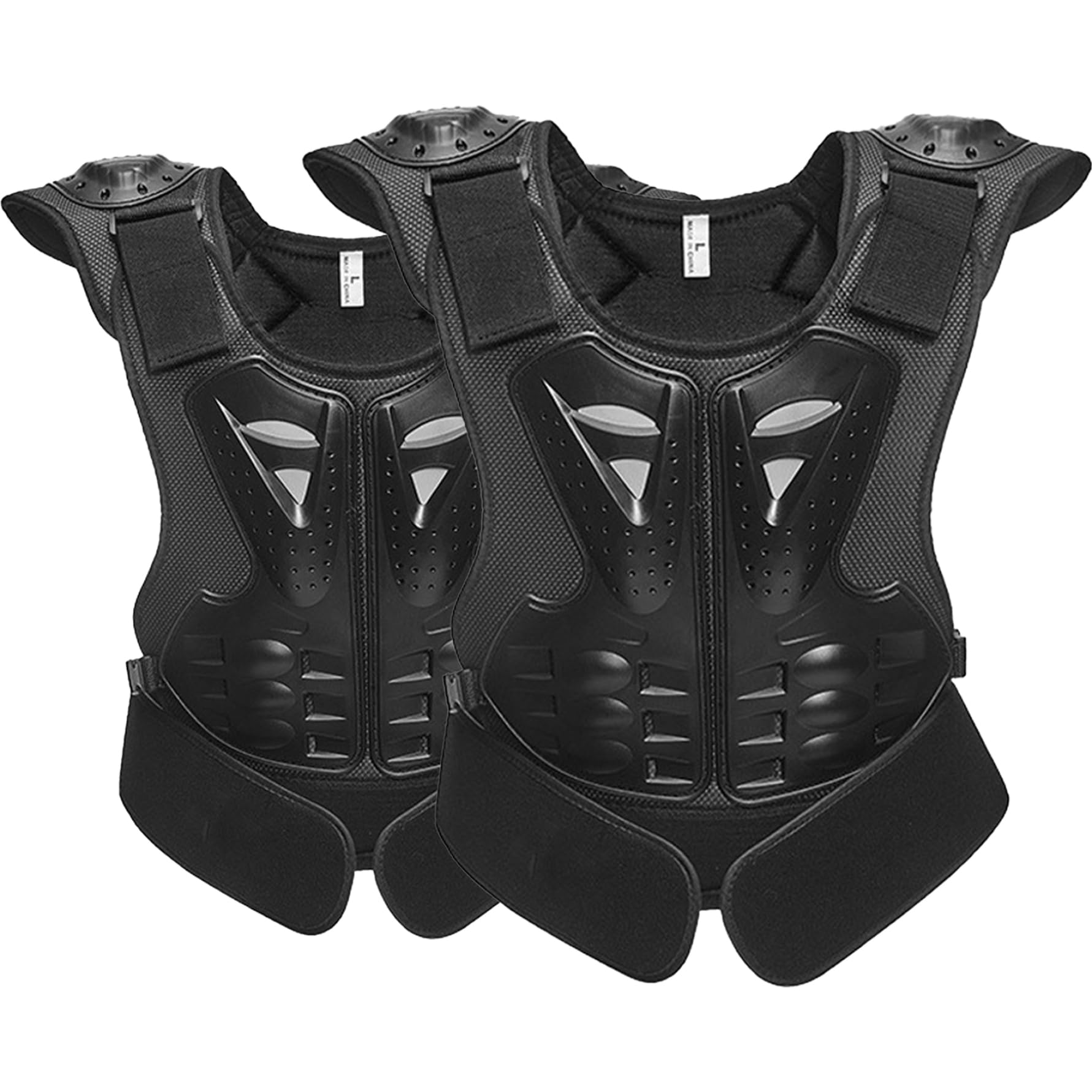 **Kids Motorcycle Chest Protector Vest - Adjustable Dirt Bike Body Armor for Ages 8-12 | 3D Anti-Fall Safety Gear with Reflective Strips | Ideal for Cycling, Skiing, Skateboarding & Outdoor Sports**