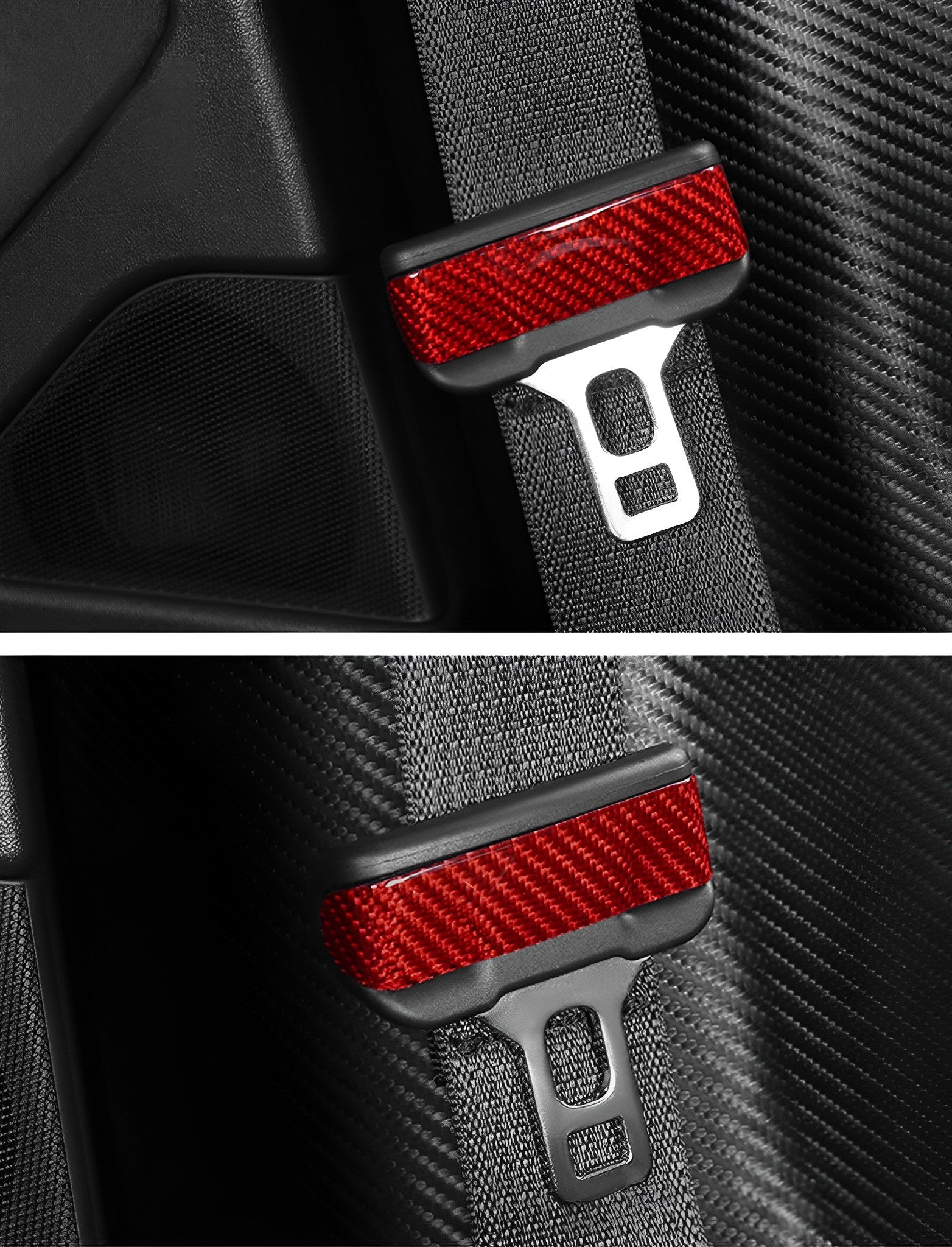 Premium Real Carbon Fiber Seat Belt Cover for Tesla Model 3 (2017-2024), Highland Model 3 & Model Y (2020-2025) – Luxury Interior Accessory for Car Enthusiasts & Tesla Owners – Perfect for Daily Driving, Road Trips & Car Shows