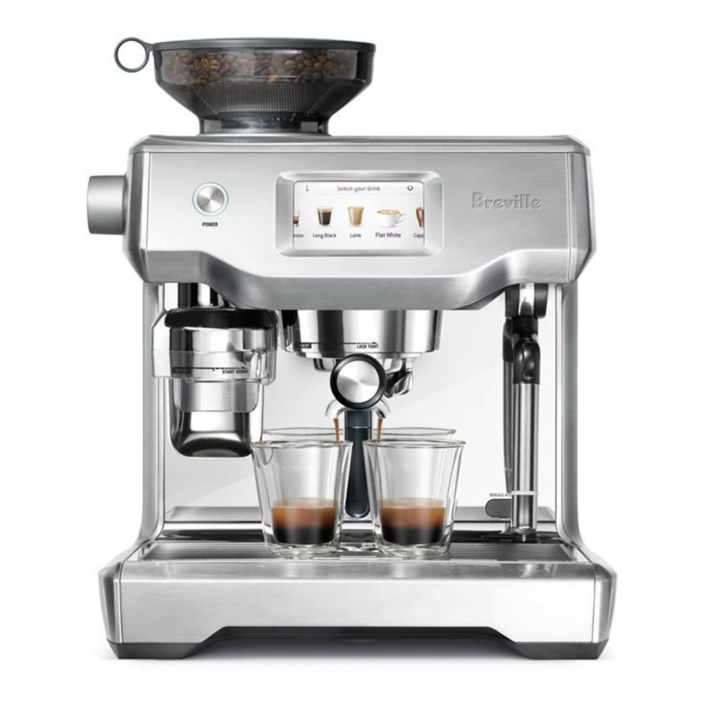 Breville Oracle Touch Espresso Machine BES990BSS - Automatic Milk Frother & Grinder - Perfect for Home Baristas & Coffee Lovers - Ideal for Kitchens, Offices & Coffee Shops