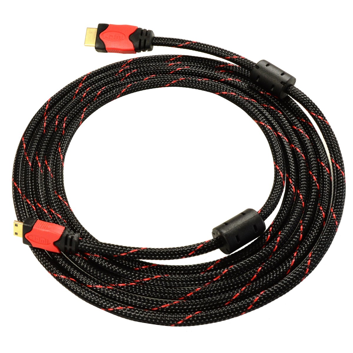 Foto&Tech 10 Feet Mini HDMI to HDMI Cable - 4K Ultra HD Compatible with Blackmagic Design UltraStudio, Canon DSLR Cameras (1D X Mark II, 5D Mark IV, 7D Mark II, 80D, T7i) - Perfect for Live Streaming, Video Recording & Studio Production