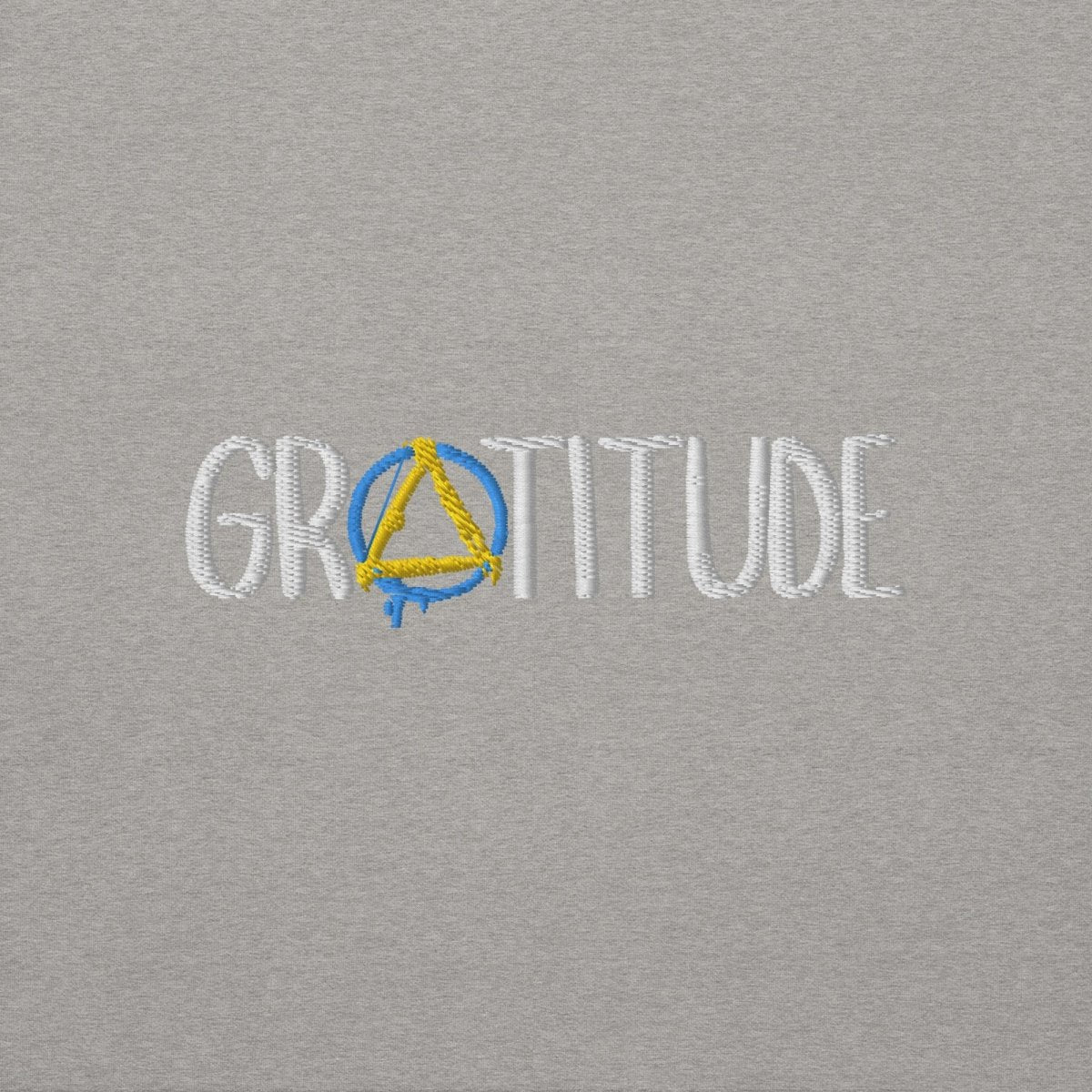 Premium Gratitude Embroidered Unisex Sweatshirt - Soft Cotton Pullover for Men & Women - Perfect for Casual Wear, Gifts & Everyday Comfort