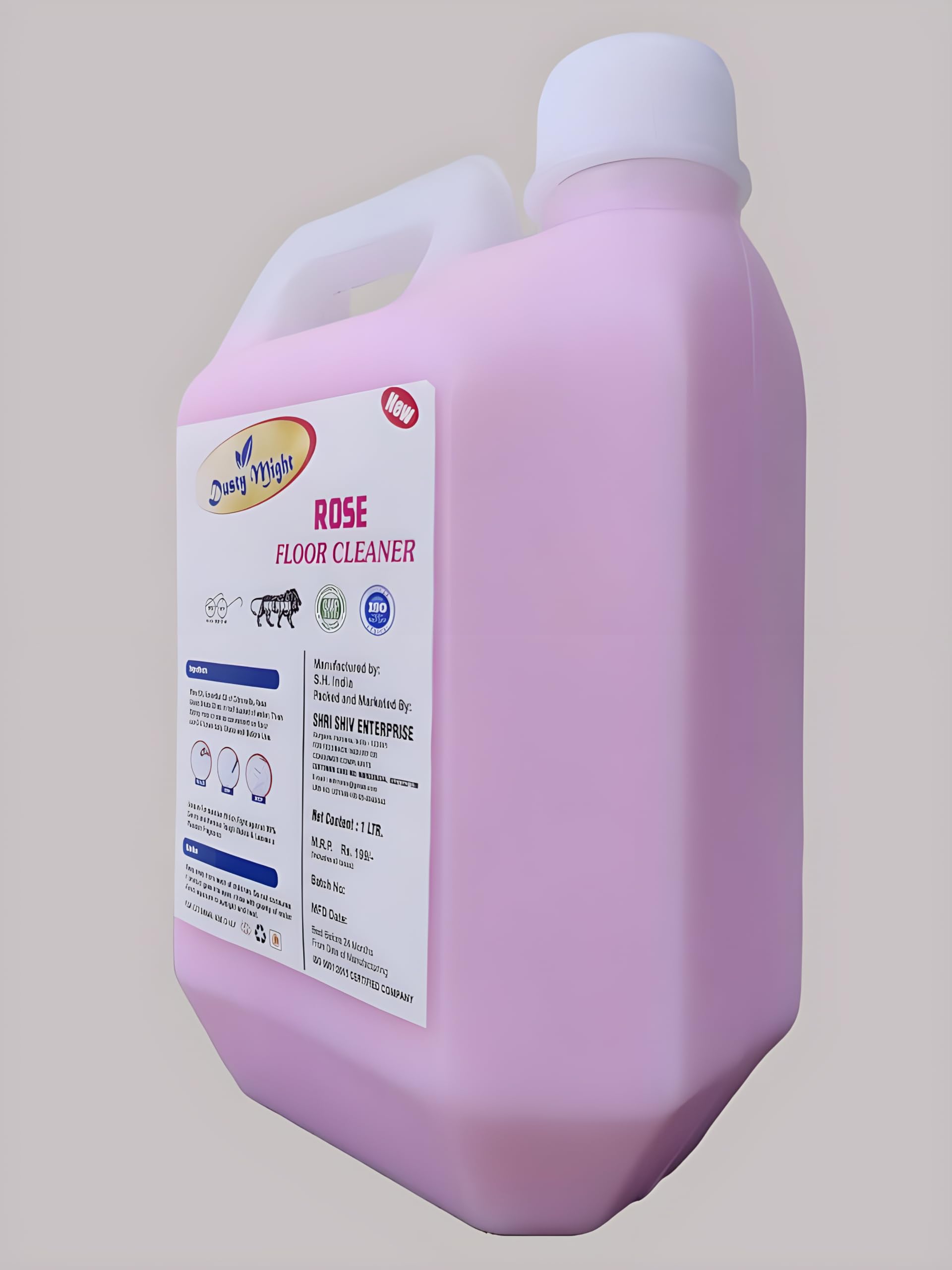 Dusty Might - Floor Cleaner & Disinfectant Phenyl Liquid (1L Pack of 2 - Rose & Lavender) | Multi-Surface Cleaner for Home, Kitchen & Bathroom | Kills Germs & Leaves Fresh Scent | Ideal for Hardwood, Tile & Vinyl Floors