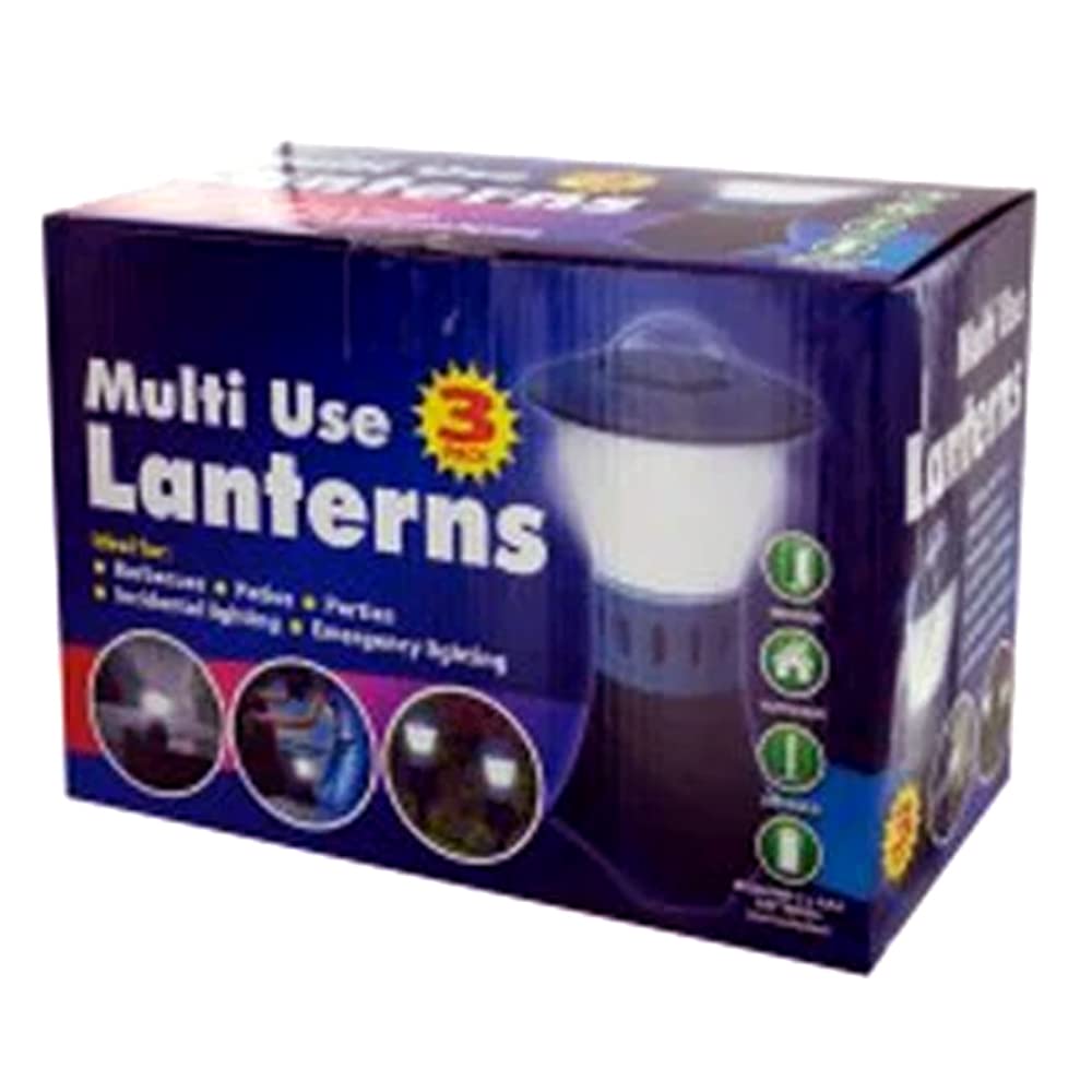 LED Touch Lantern Garden Lights - 3-Piece Set for Outdoor Patio, Pathway, and Backyard Decor